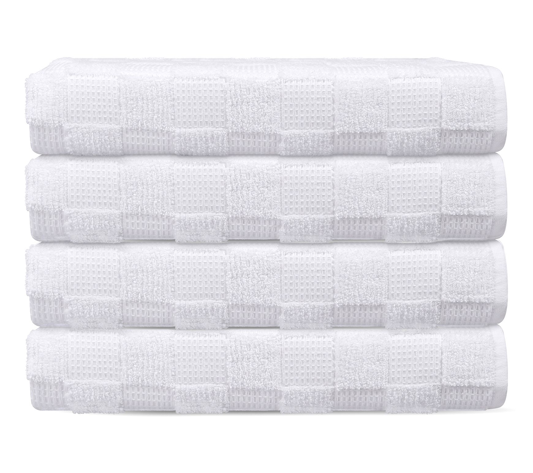 Depera Home Waffle Terry 4 pcs Turkish Bath Towels Set