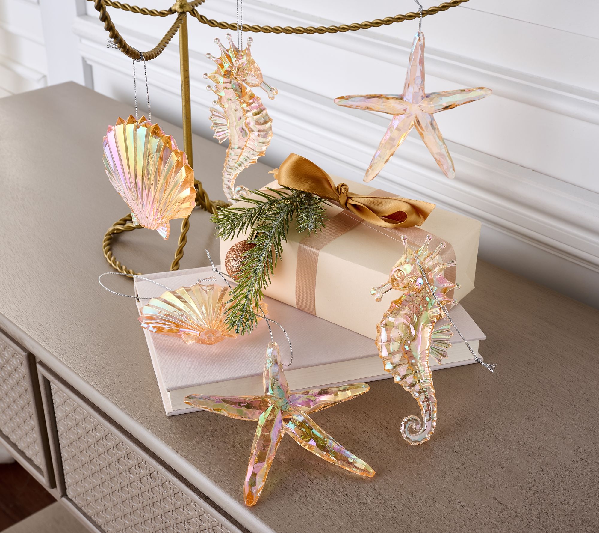 Set of 6 Ocean Ornaments by Valerie