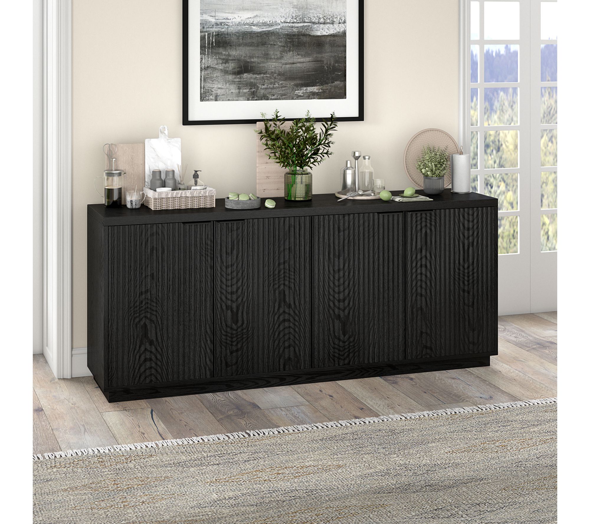 Hudson& Canal Mansfield 68" Wide Rectangular Buffet Table