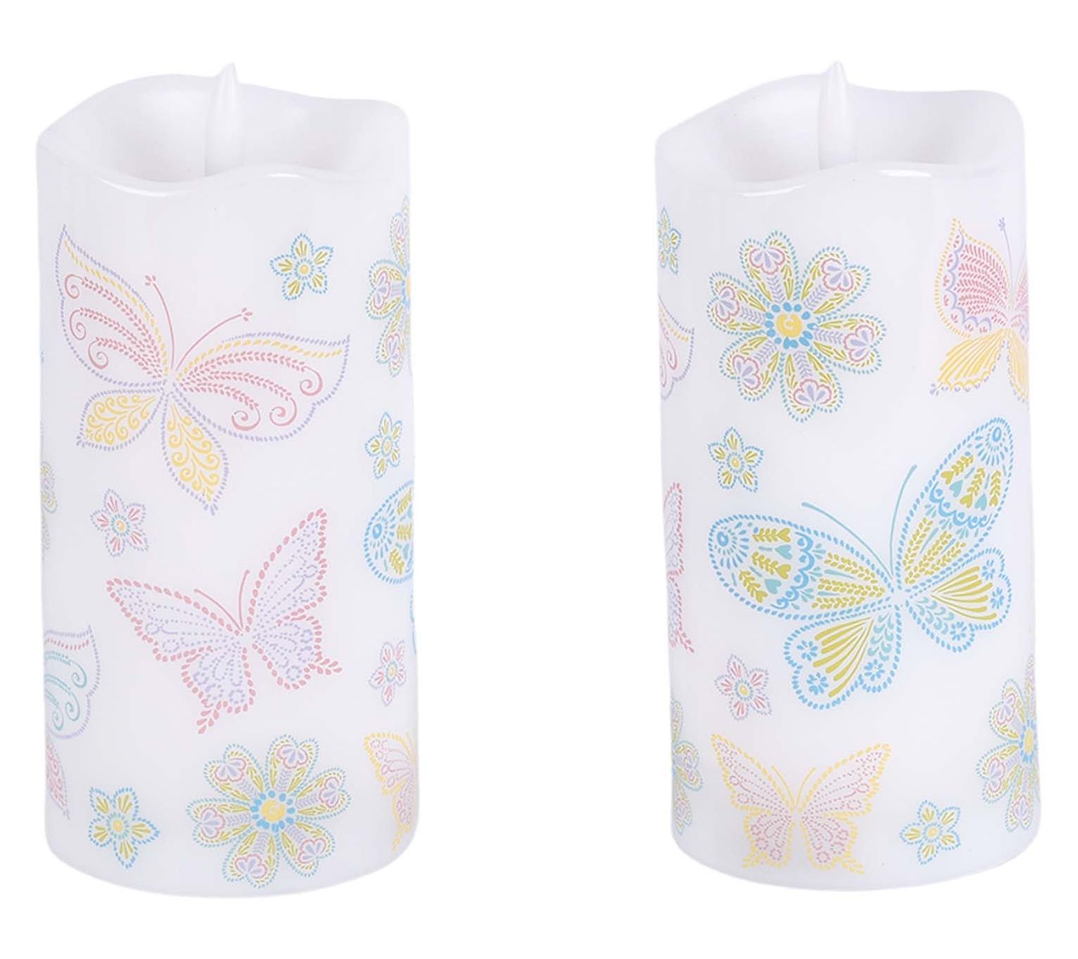 "As Is" Temp-tations Seasonal S/2 6" Fiberoptic Candles