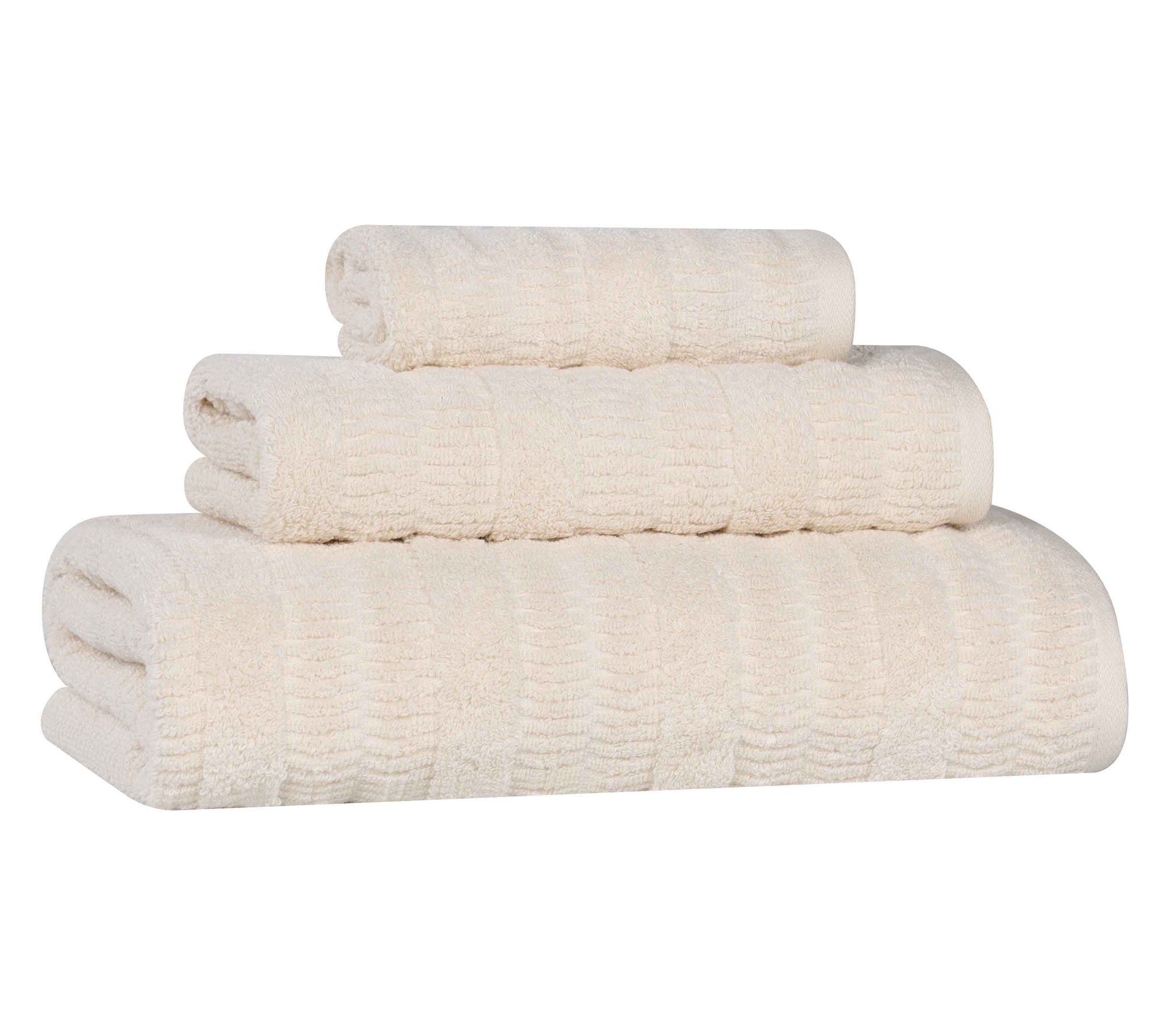 Superior Mika Cotton Blend Solid 3-Piece TowelSet