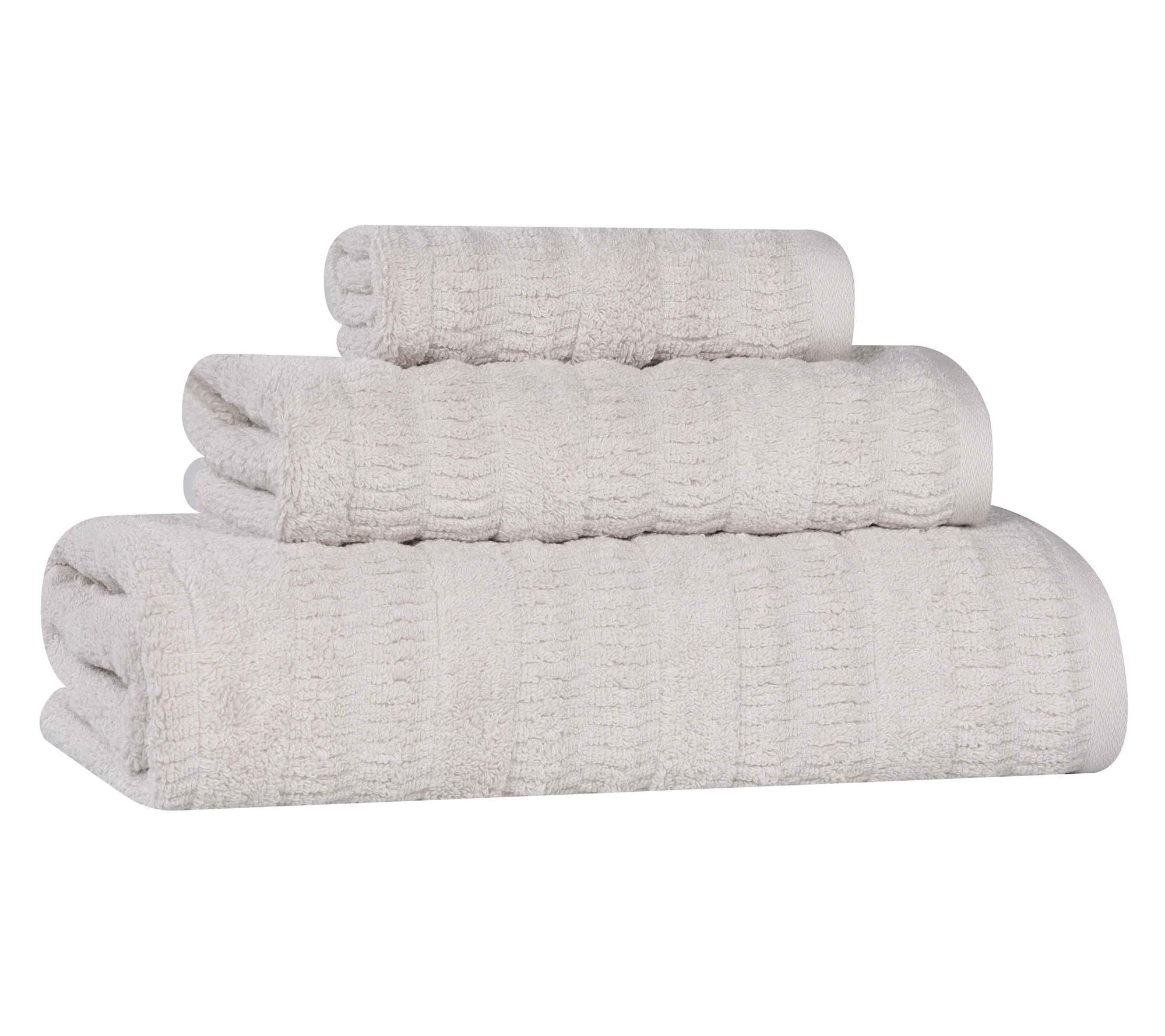 Superior Mika Cotton Blend Solid 3-Piece TowelSet