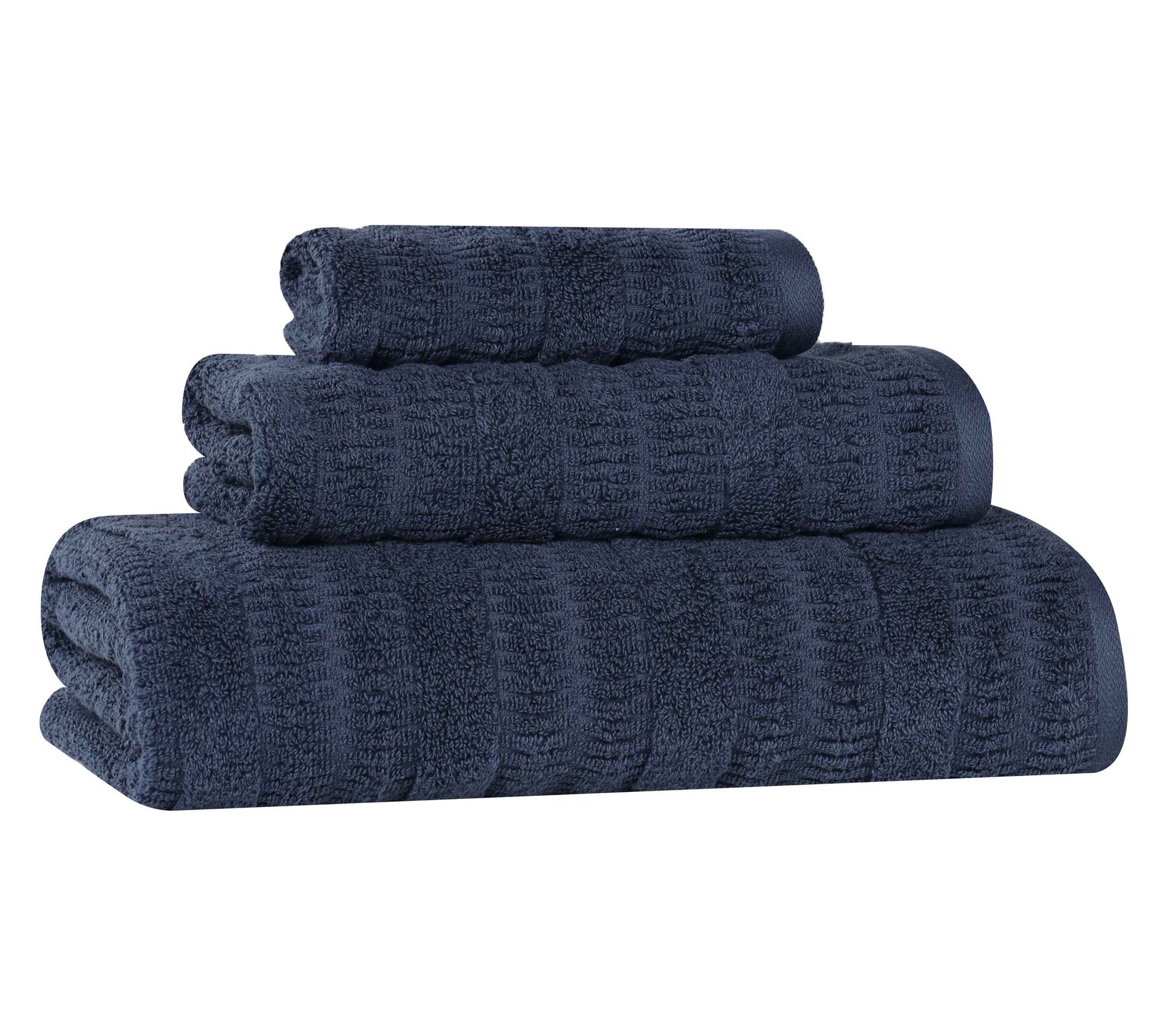 Superior Mika Cotton Blend Solid 3-Piece TowelSet