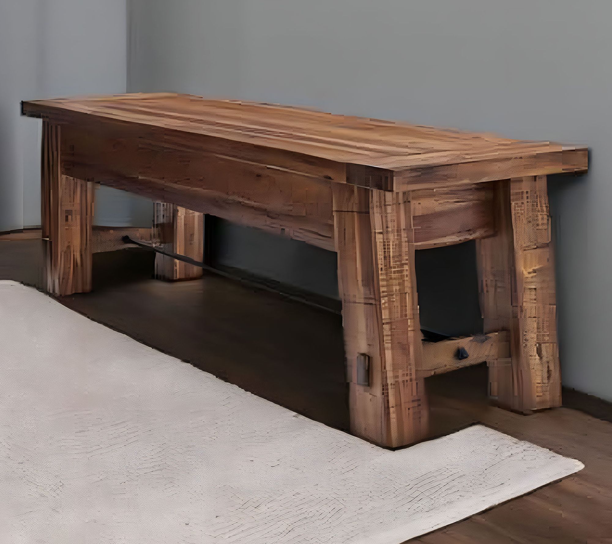 Alaterre Furniture Durango 60" Wood Entryway orDining Bench