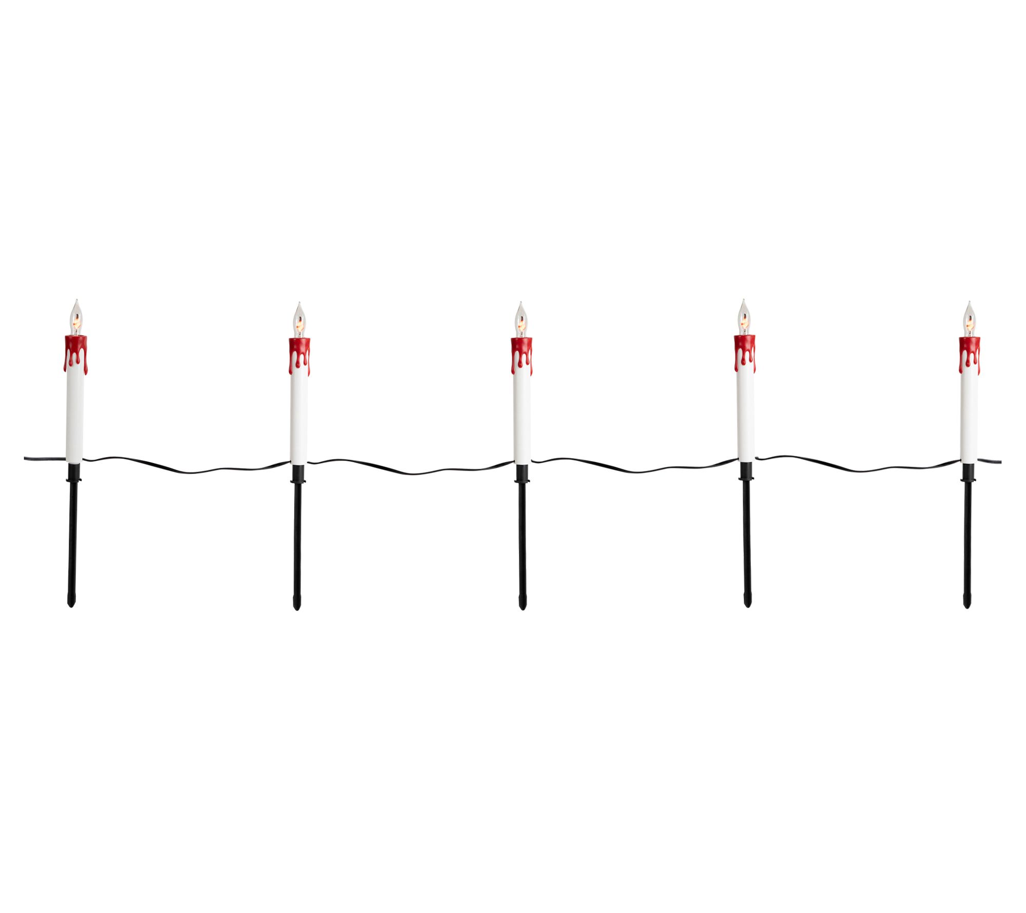 Northlight 4' Candle Halloween Pathway Marker Lights 5ct