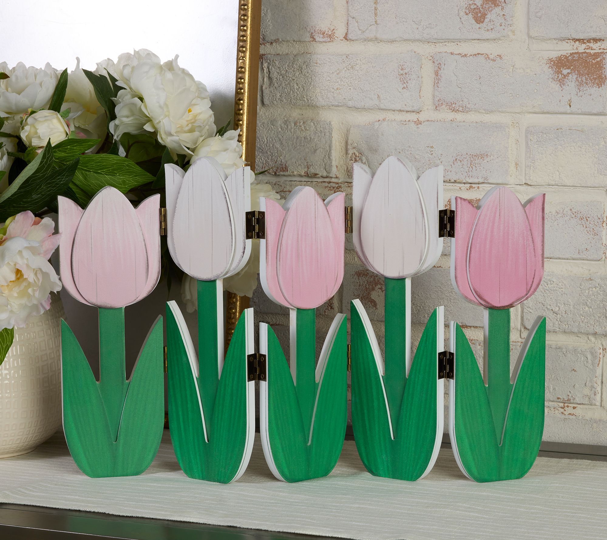  Wooden Tulip 5-Section Decorative Screen by Valerie - H510279
