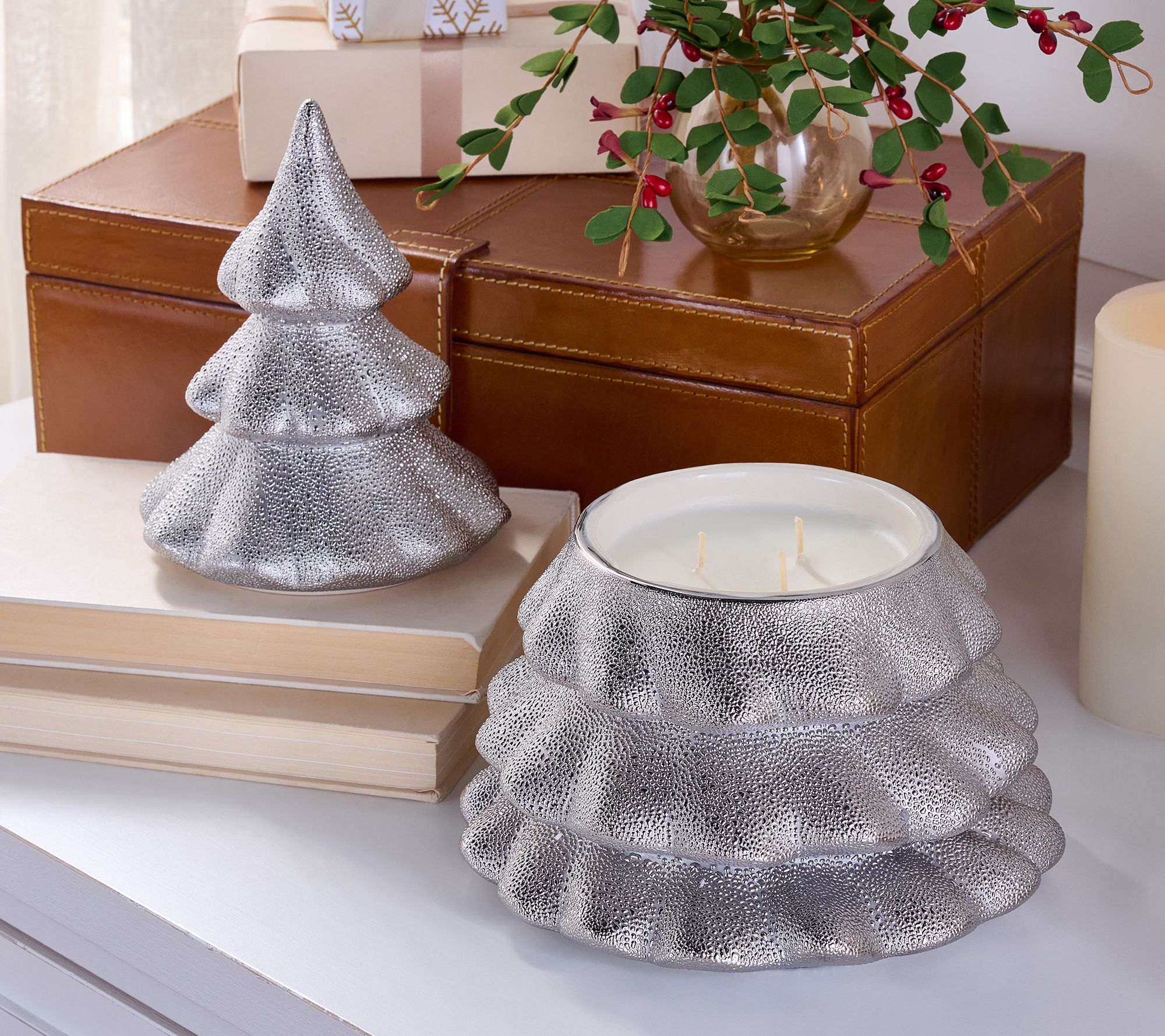 "As Is" HomeWorx by Slatkin + Co. 14oz Metallic Tree Candle