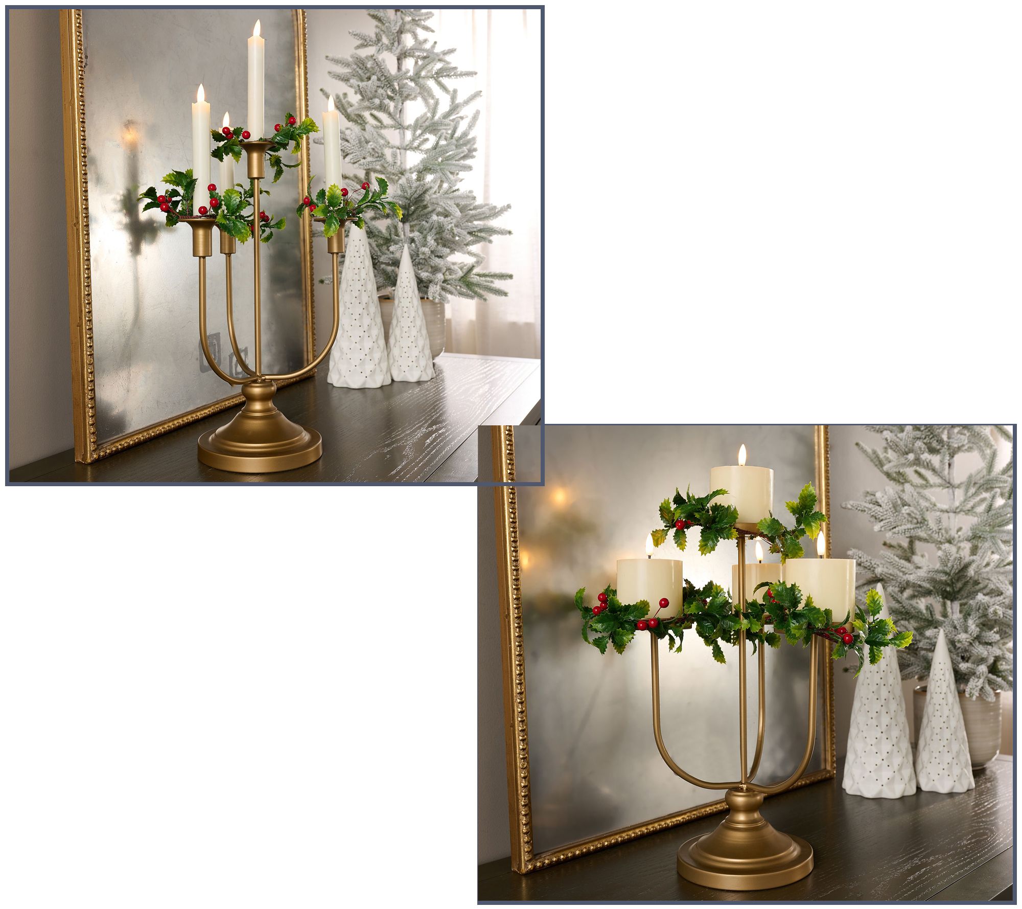 Home Reflections Candelabra w/ Flameless Candles