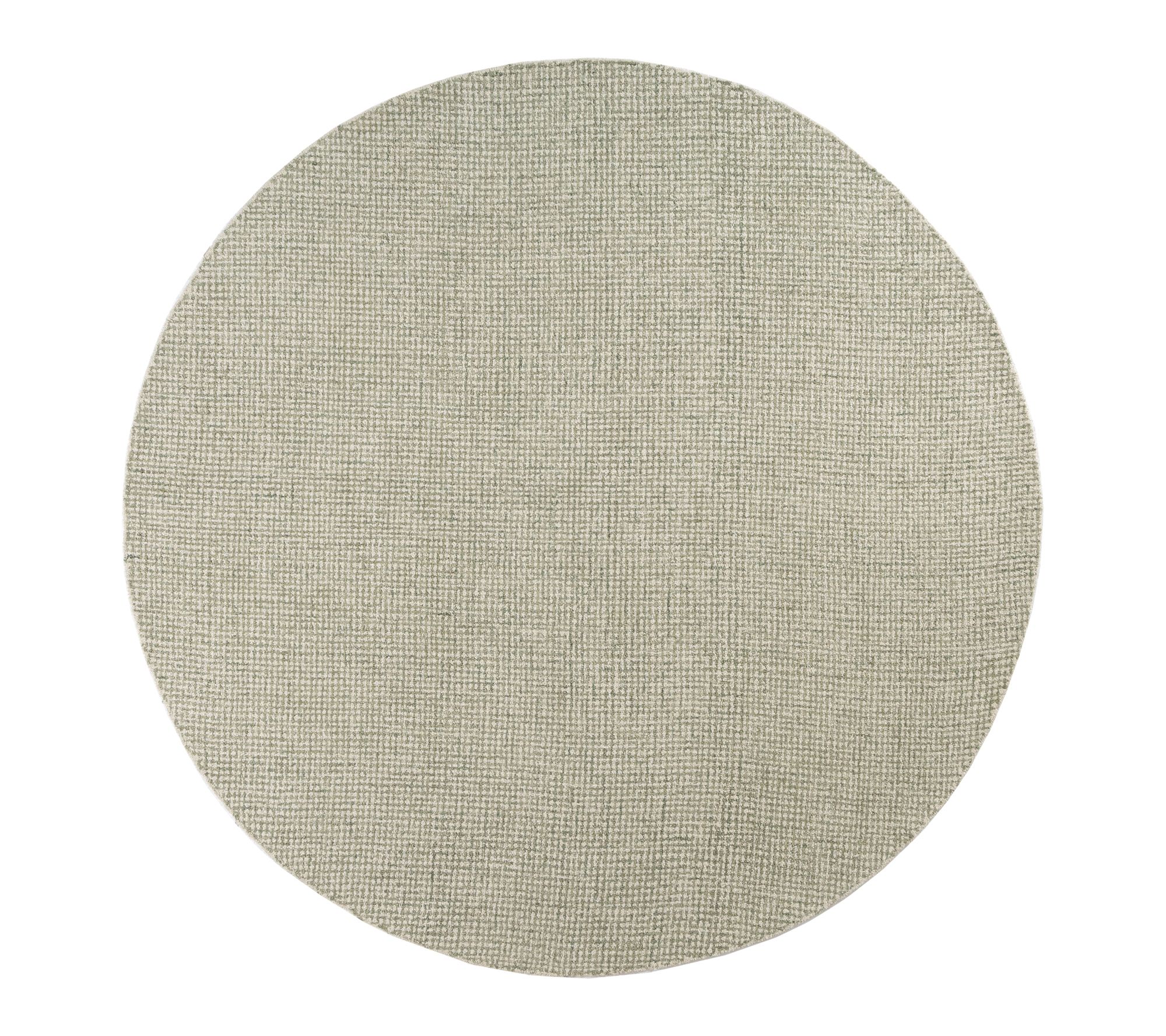 Ox Bay Green/Ivory Dots Wool Indoor Area Rug, 8 ' x 8'