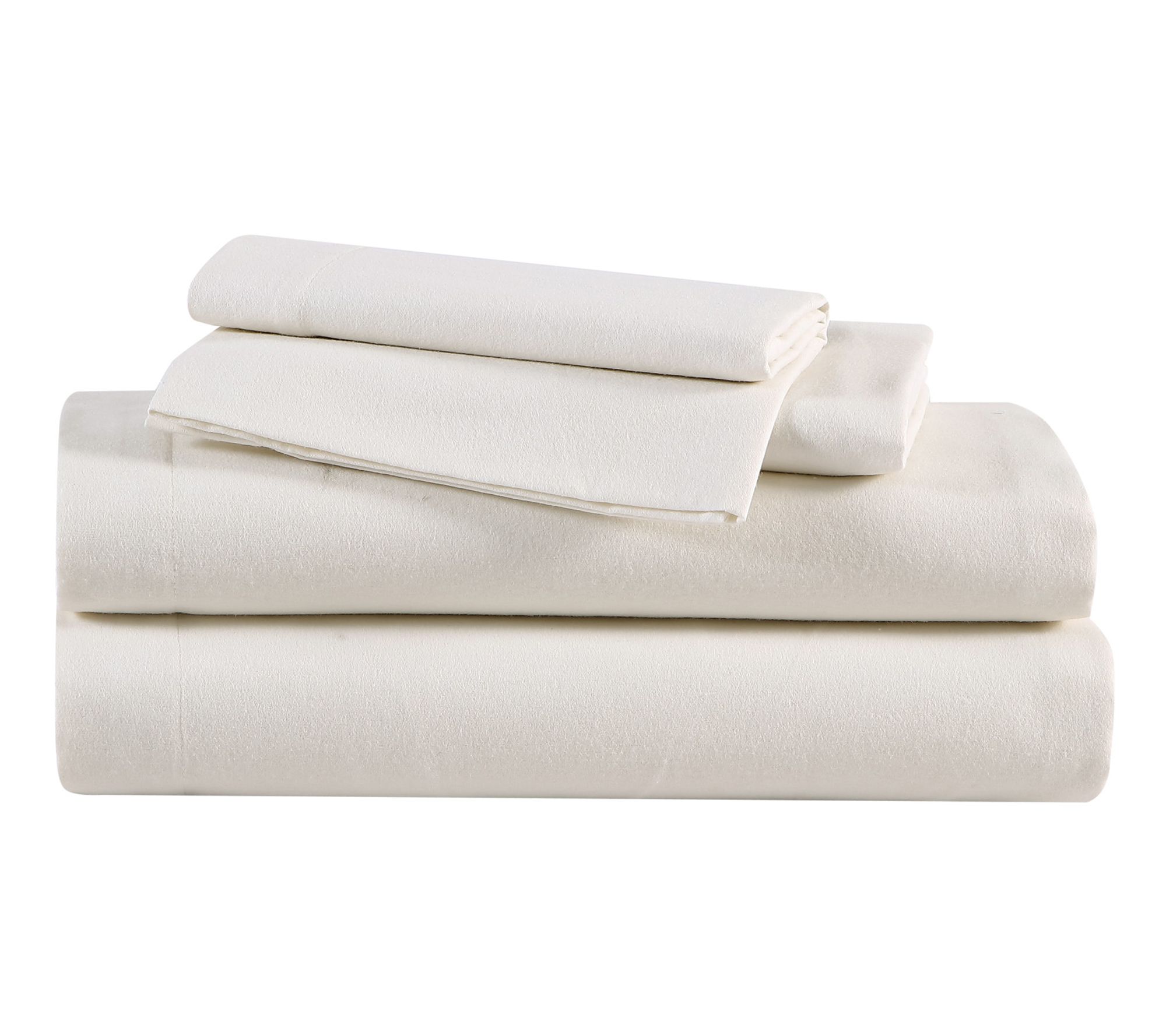 Eddie Bauer Solid Ivory Cotton Queen Sheet Set