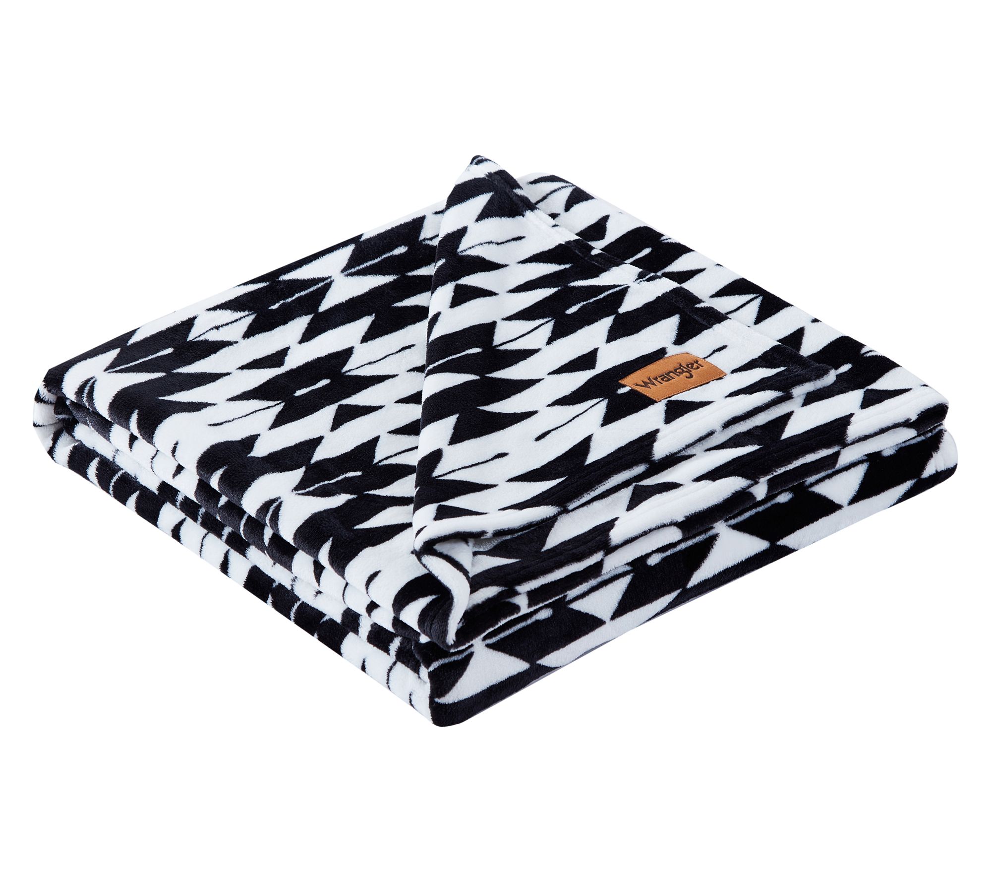 Wrangler Navajo Black Plush-Fleece 50"X70" Throw