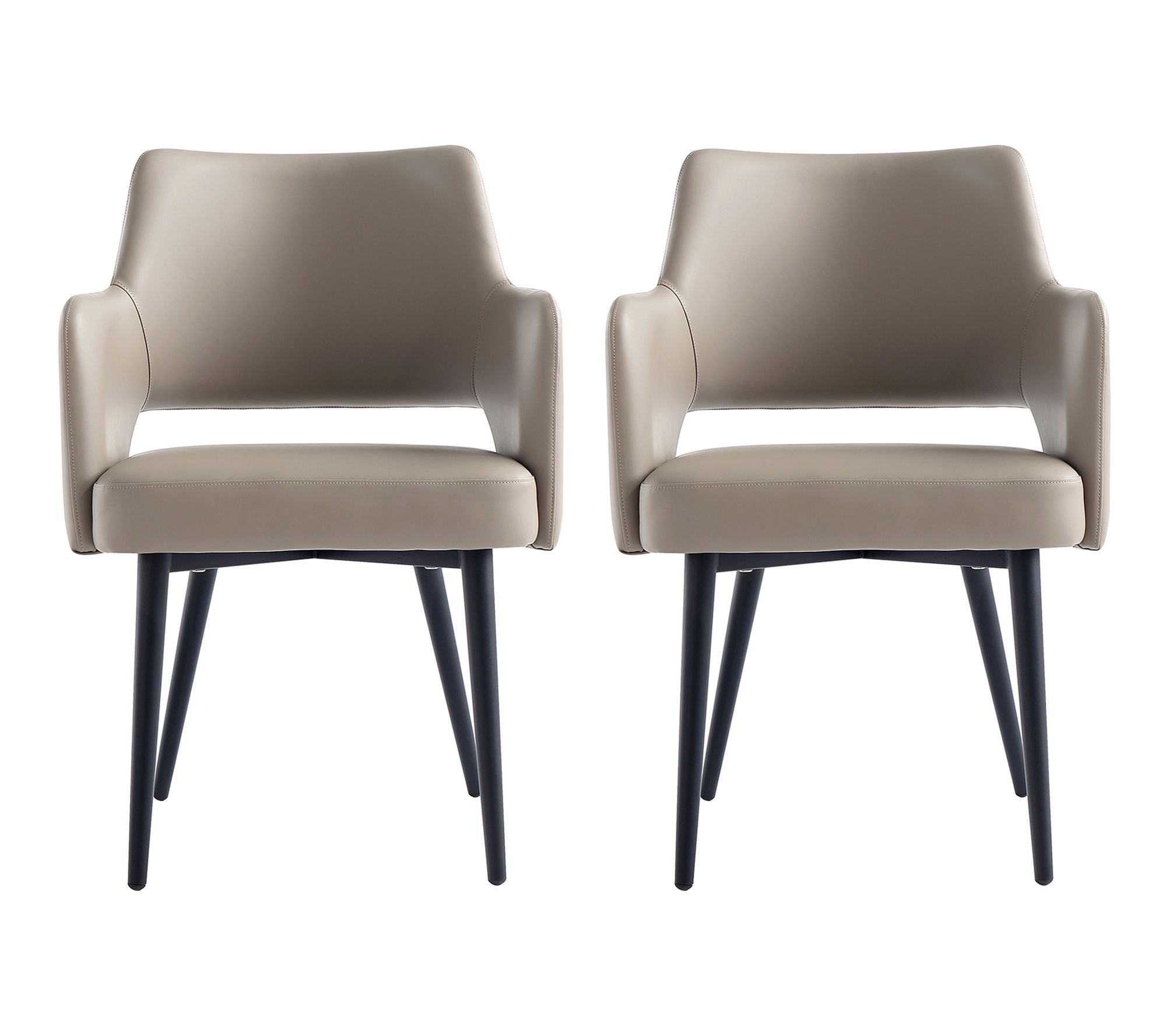 Manhattan Comfort Tremont Vegan Leather Armchair - Set of 2