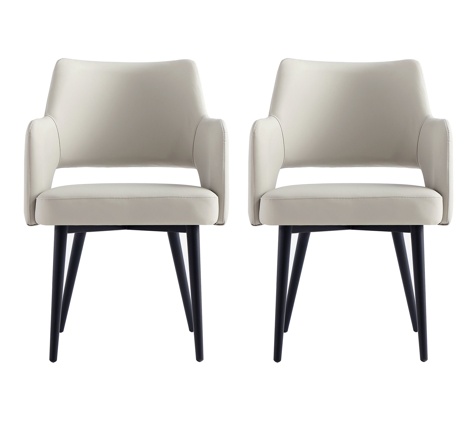 Manhattan Comfort Tremont Vegan Leather Armchair - Set of 2