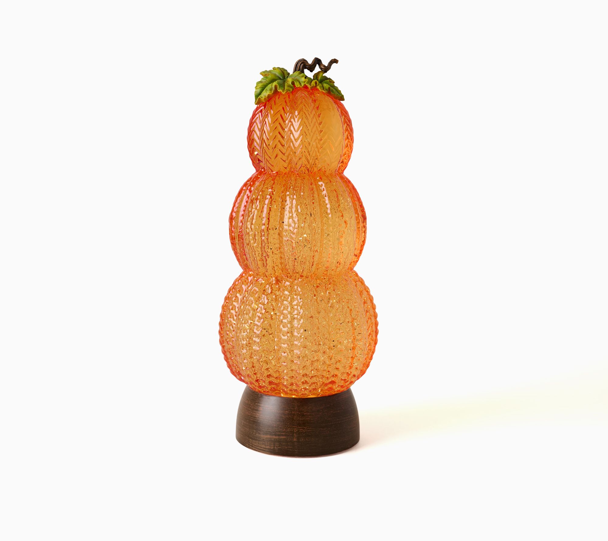 12" Illuminated Glitter Stacking Pumpkins by Valerie