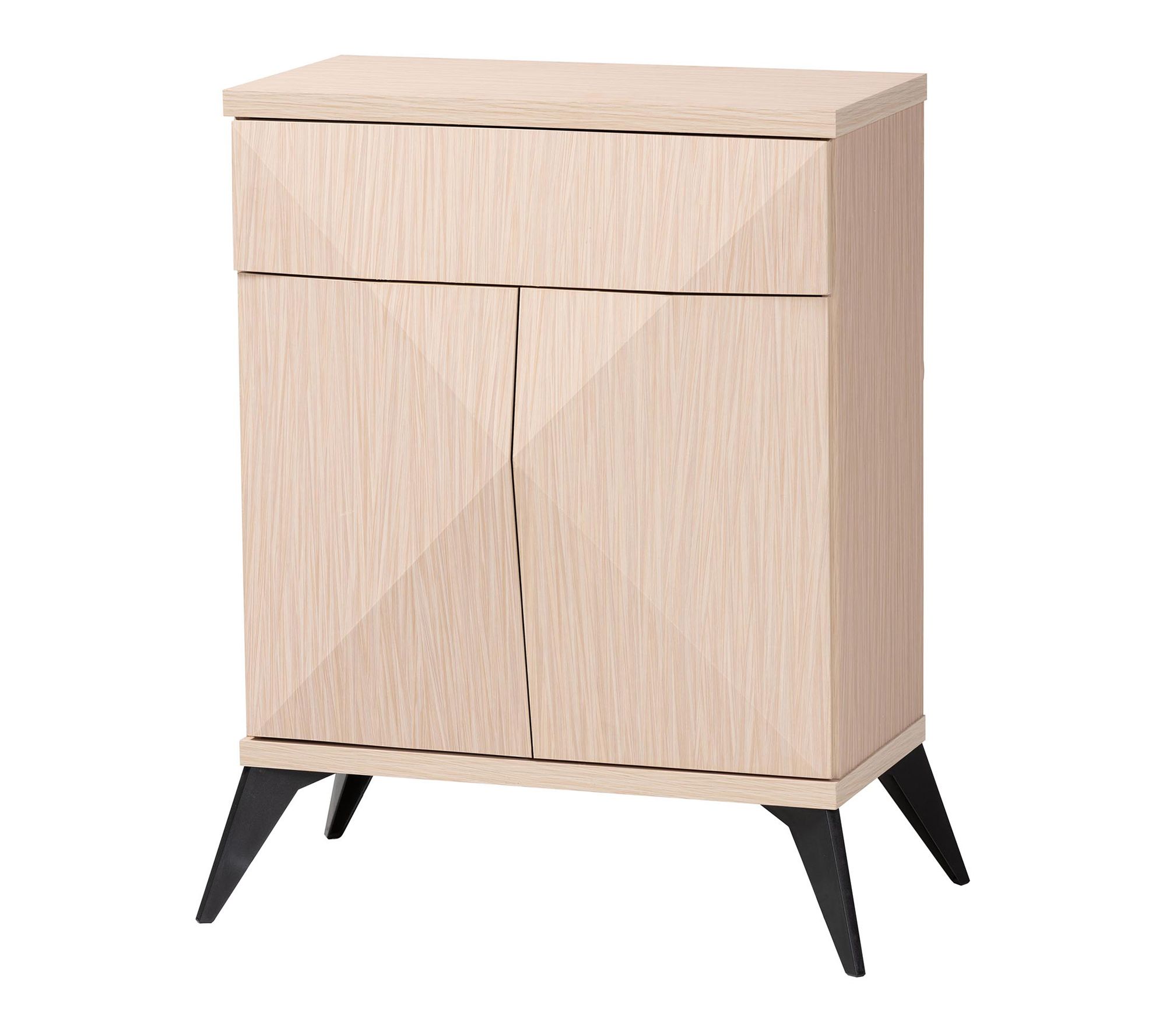 Baxton Studio Draper Brown and Black Wood Sideboard Buffet