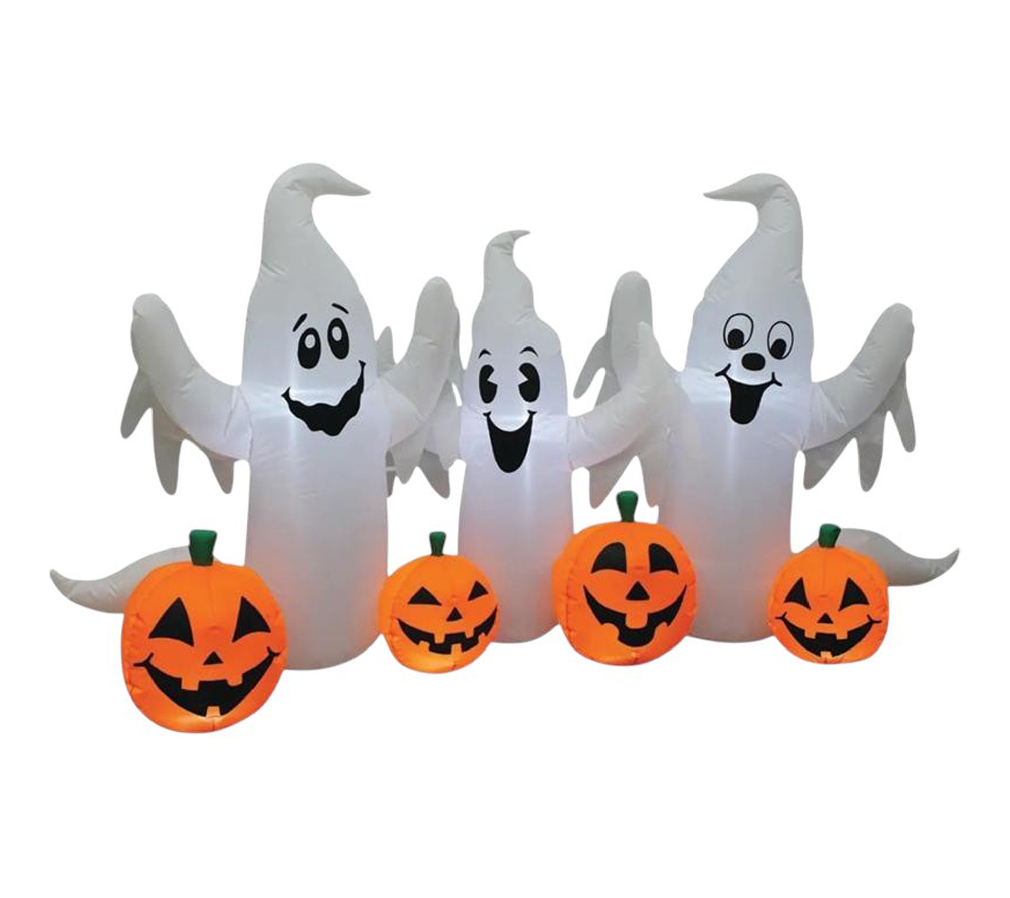 RC Home Decor -73" Inflatable Ghost w/Lighted Jack-O' -Lanterns