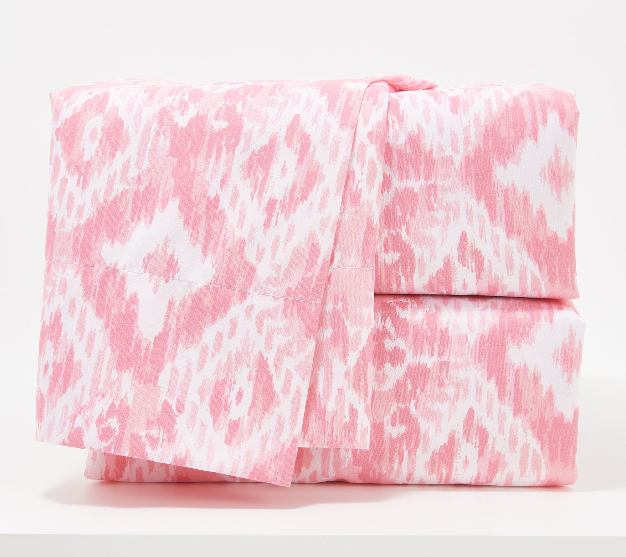 Home Reflections Microfiber Printed Ikat Sheet Set Qn