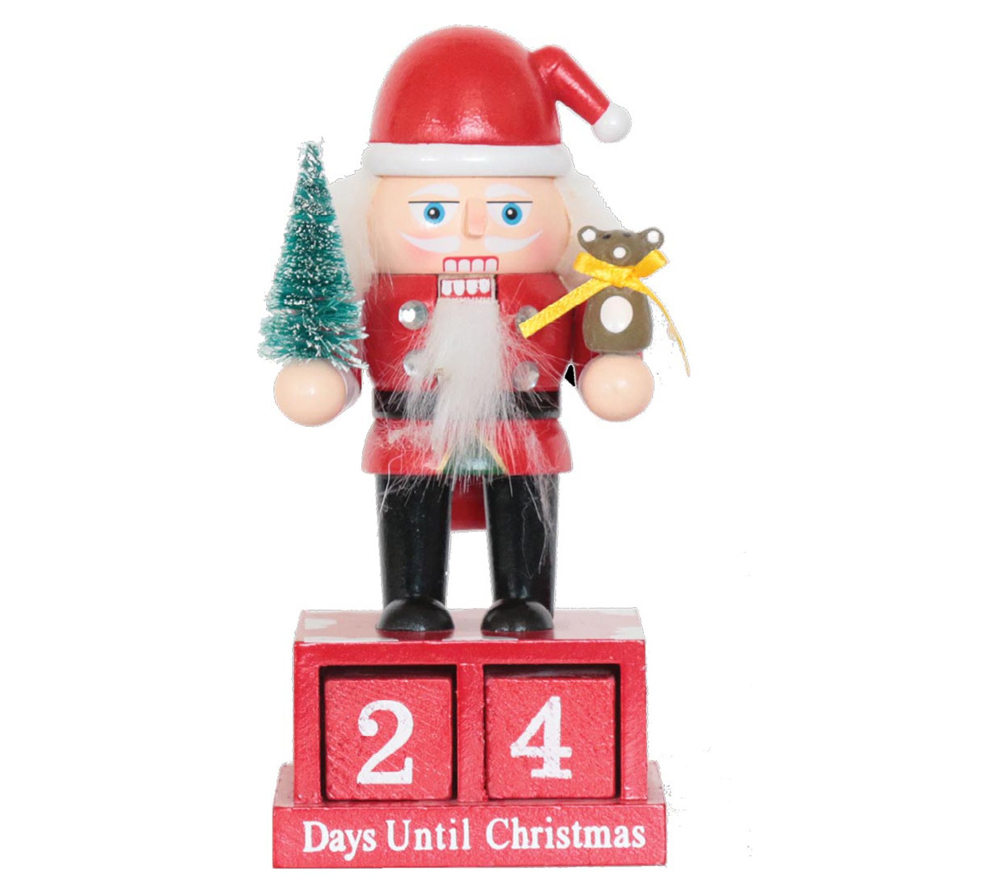 SW 6.5" Santa Countdown Nutcracker