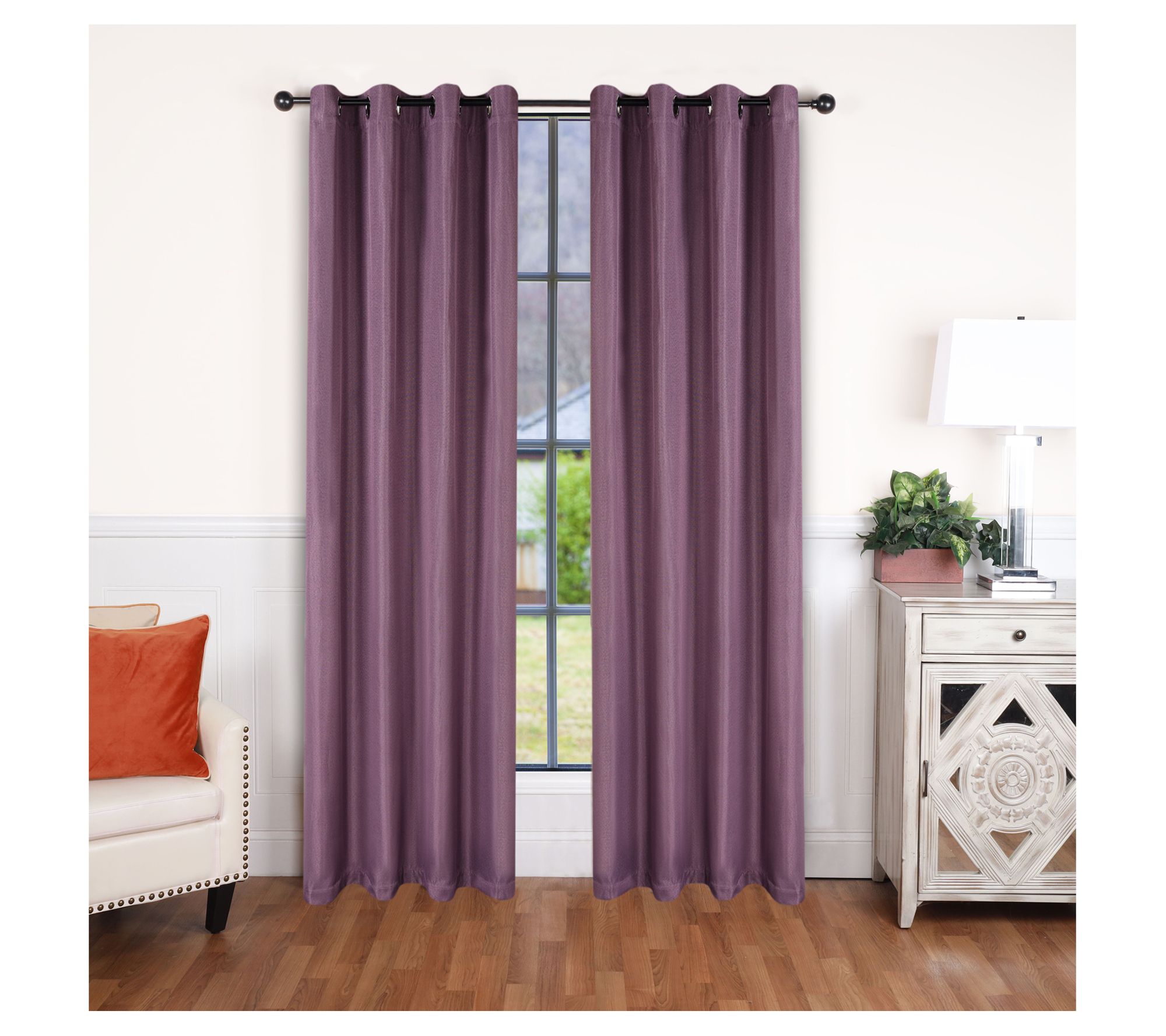 Superior Linen Insulated Blackout Grommet Curtain, 52"x108"