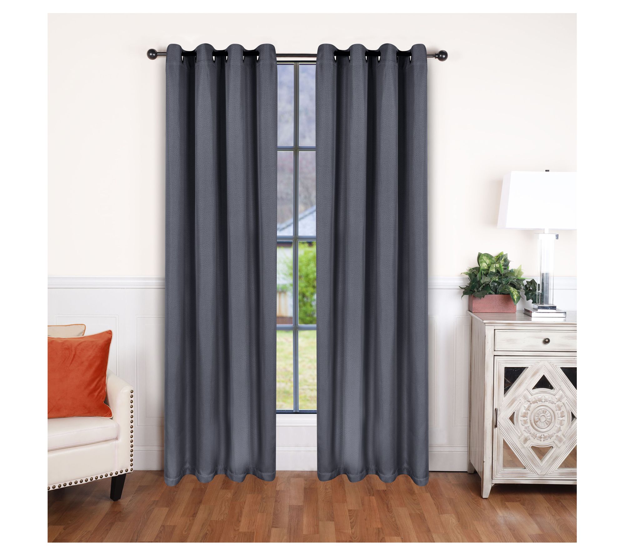 Superior Linen Insulated Blackout Grommet Curtain, 52"x108"
