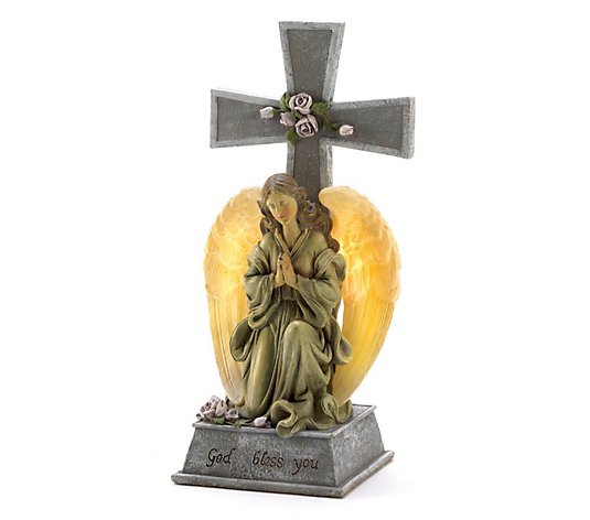 Zingz & Thingz Blessed Cross Solar Statue