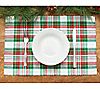 13"x19" Carter Christmas Plaid Placemat Set of 6 by Valerie, 1 of 2