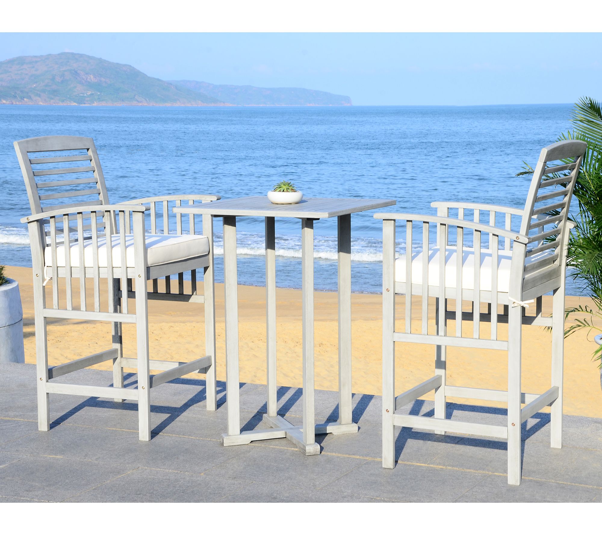 Safavieh Pate 3-Piece Bar Table Bistro Set
