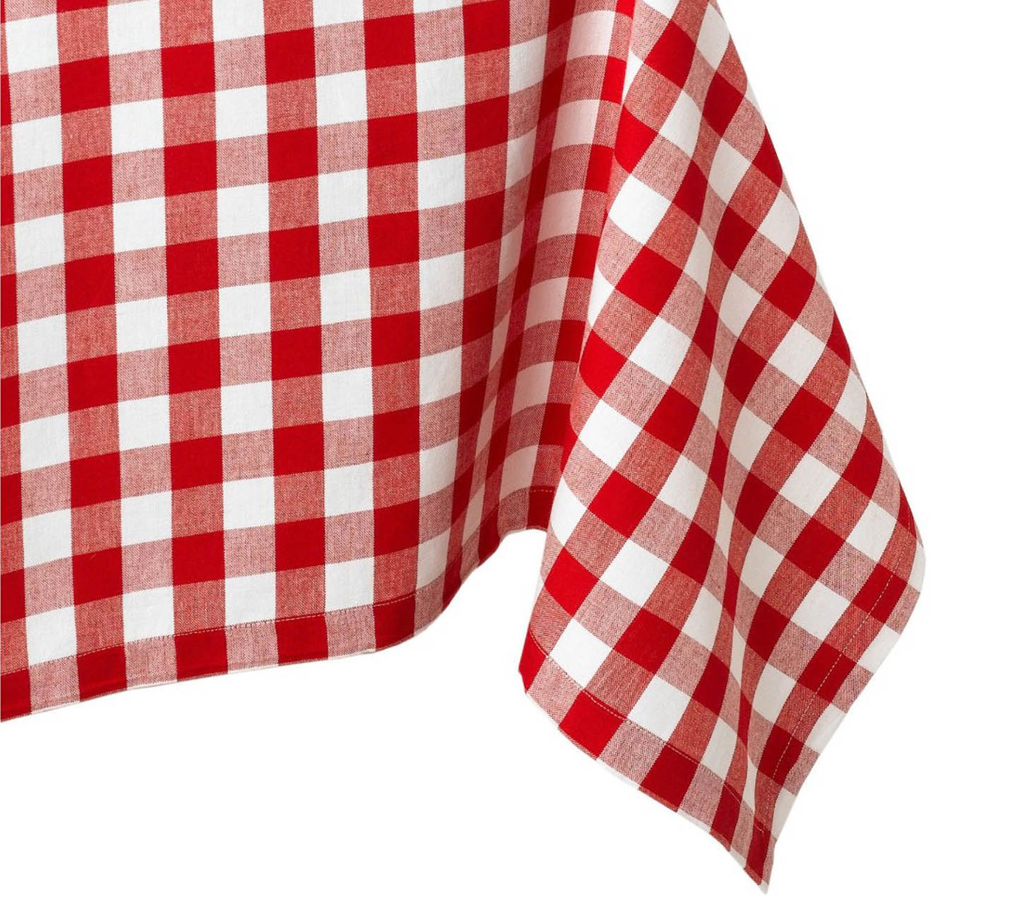Design Imports Checkers Tablecloth 52" x 52"