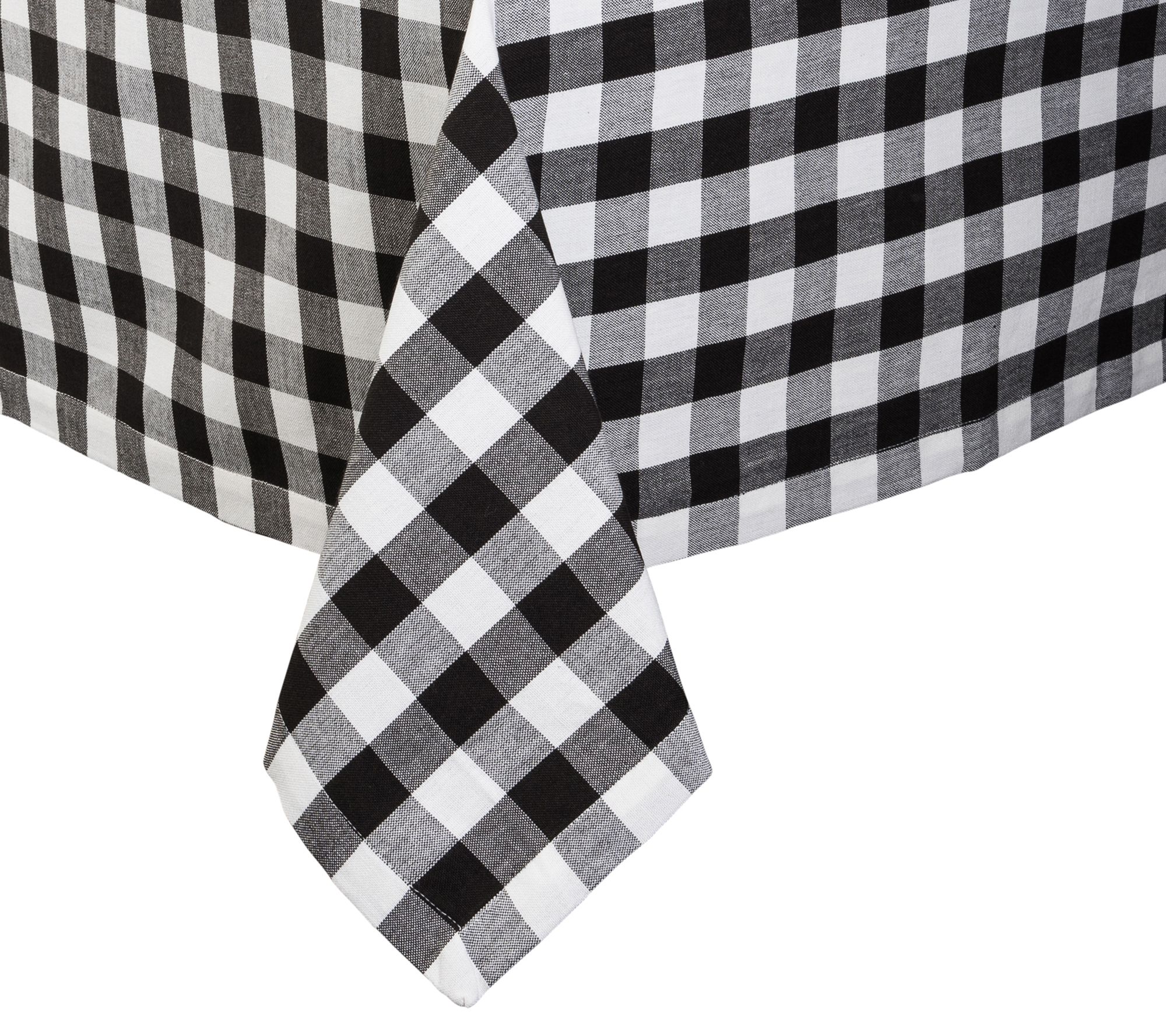 Design Imports Checkers Tablecloth 52" x 52"