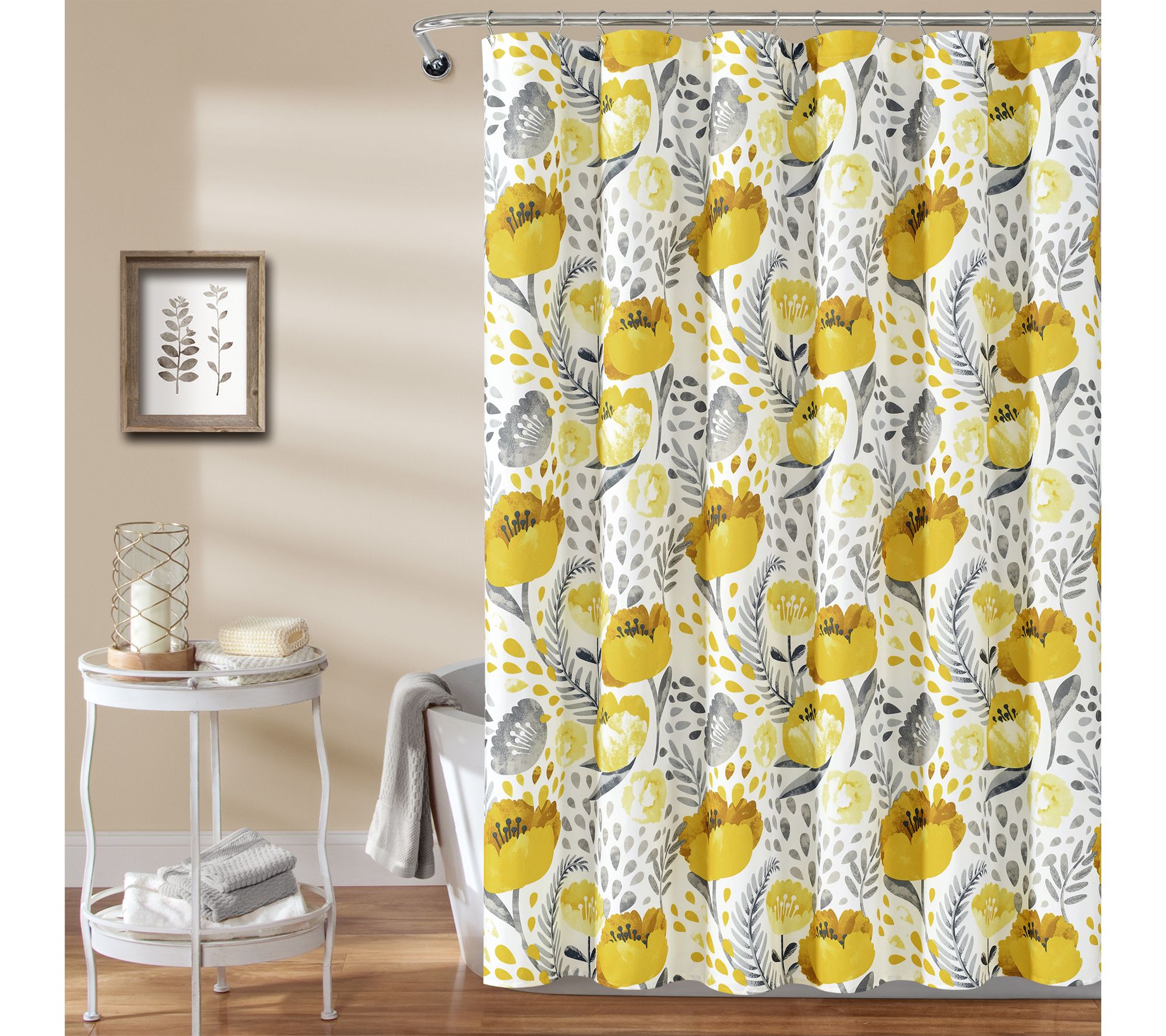 Poppy Garden 72" x 72" Shower Curtain by Lush Decor