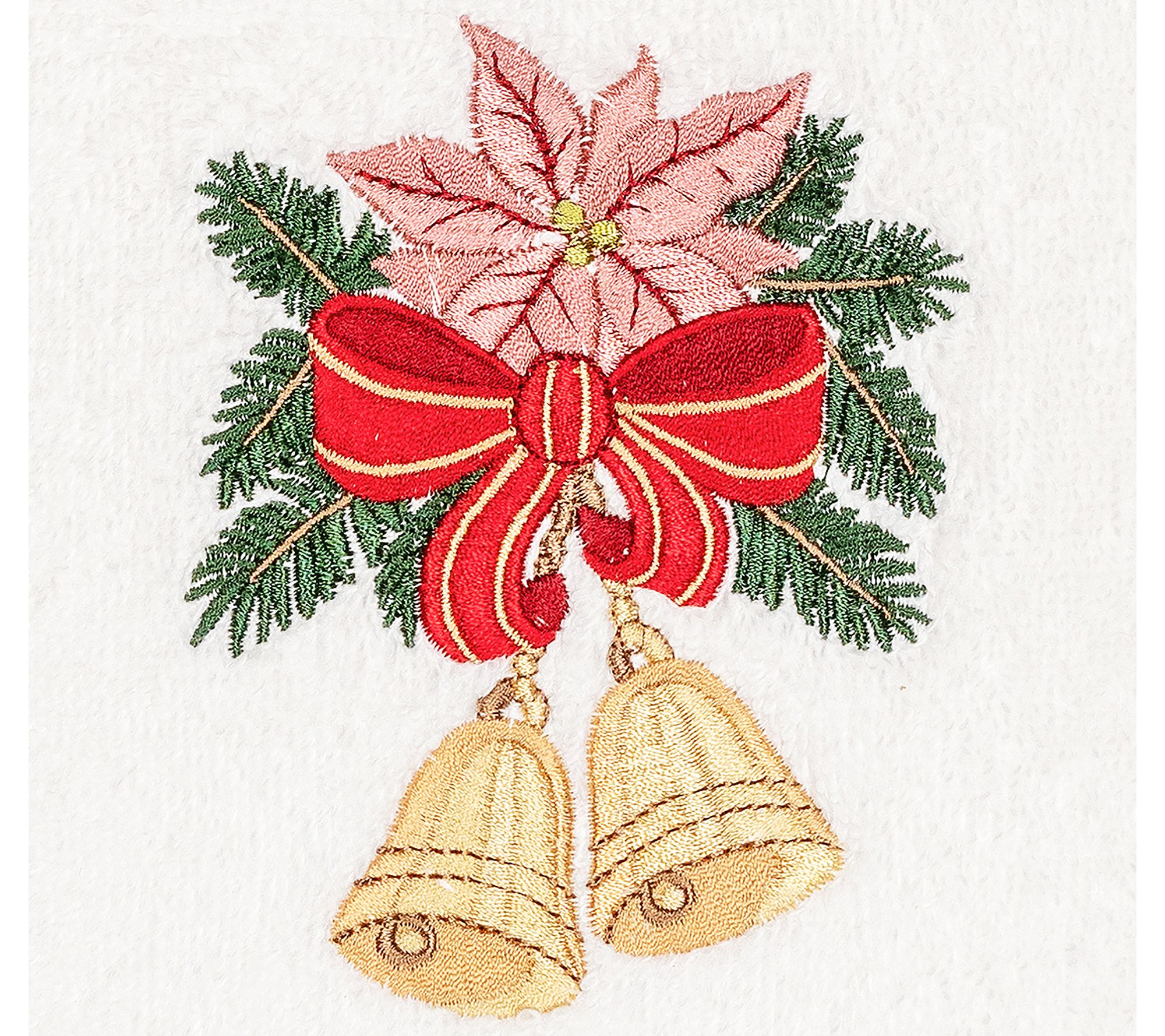 Linum Home Textiles Christmas Bells 2Piece Hand Towels