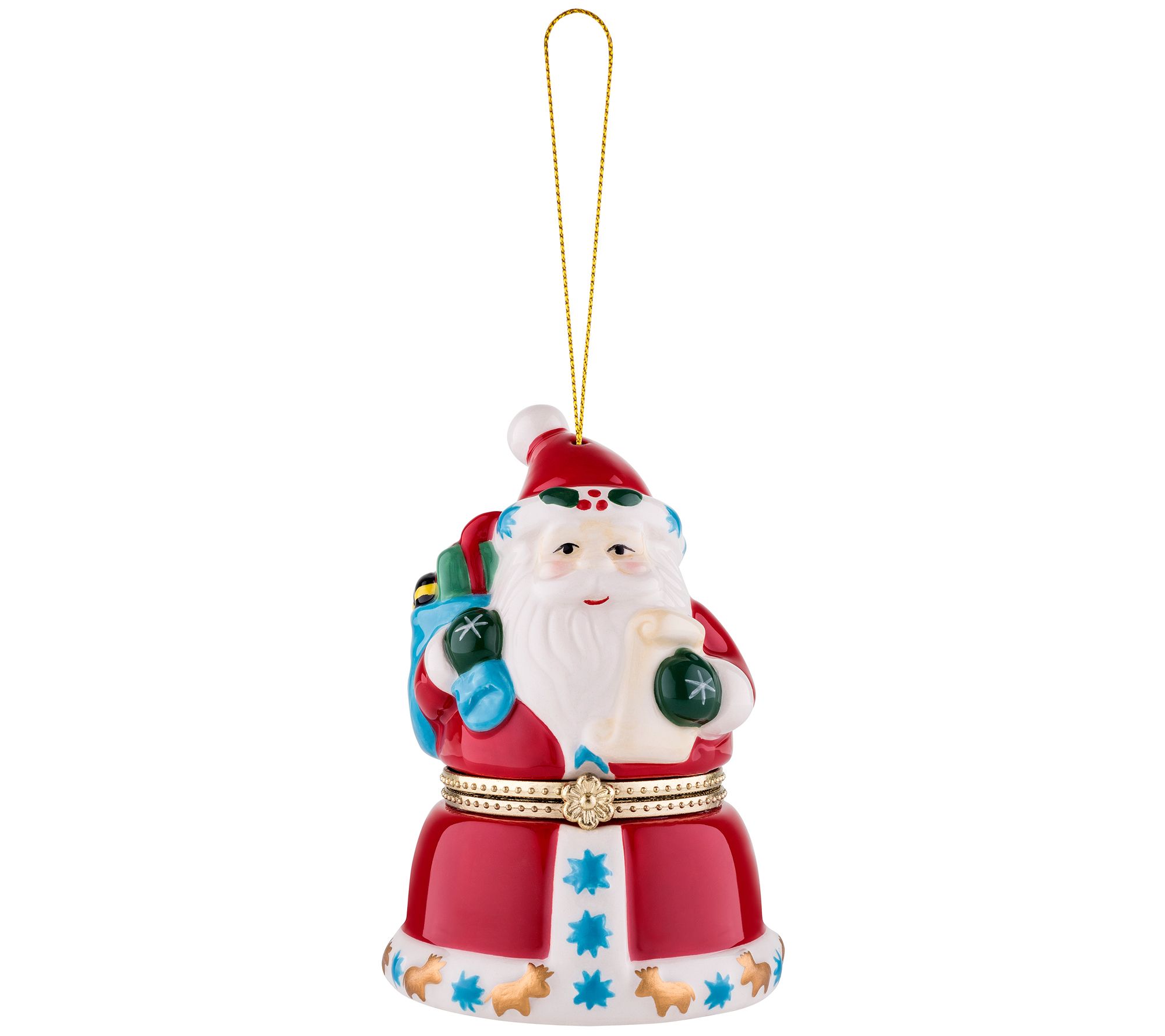 Mr. Christmas Porcelain Music Box Santa