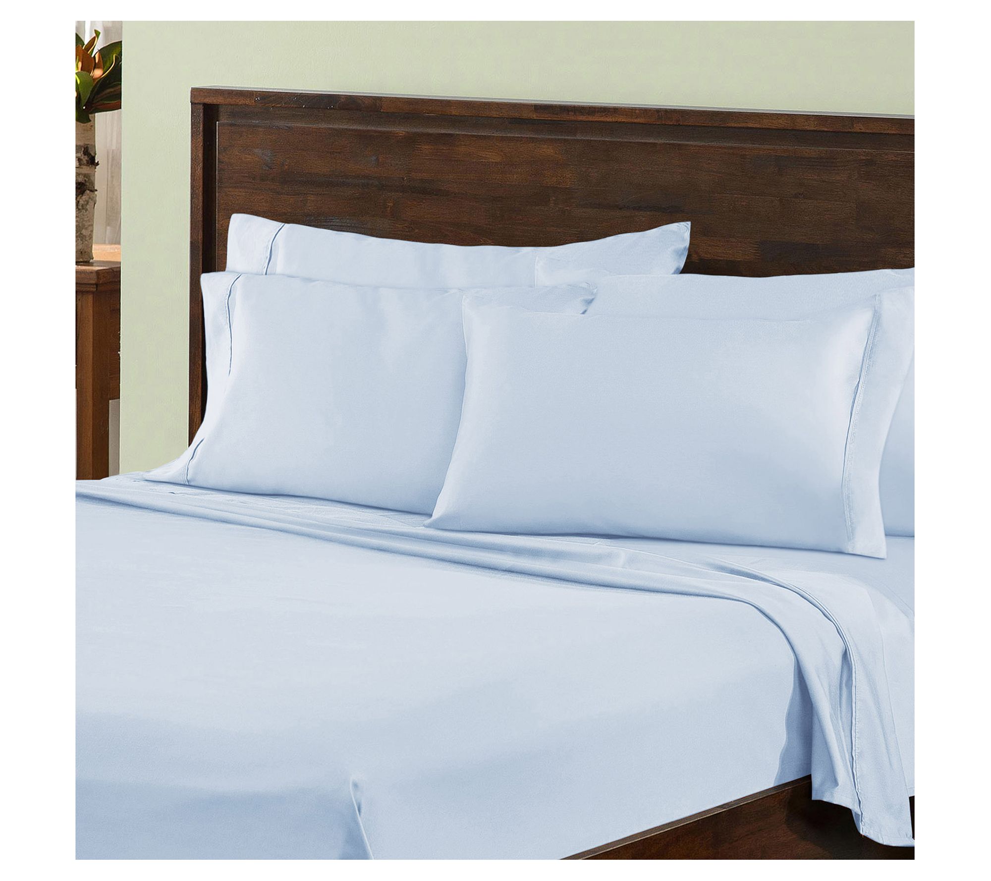 Superior Solid 1000-TC Cotton Blend Sheets Set, King