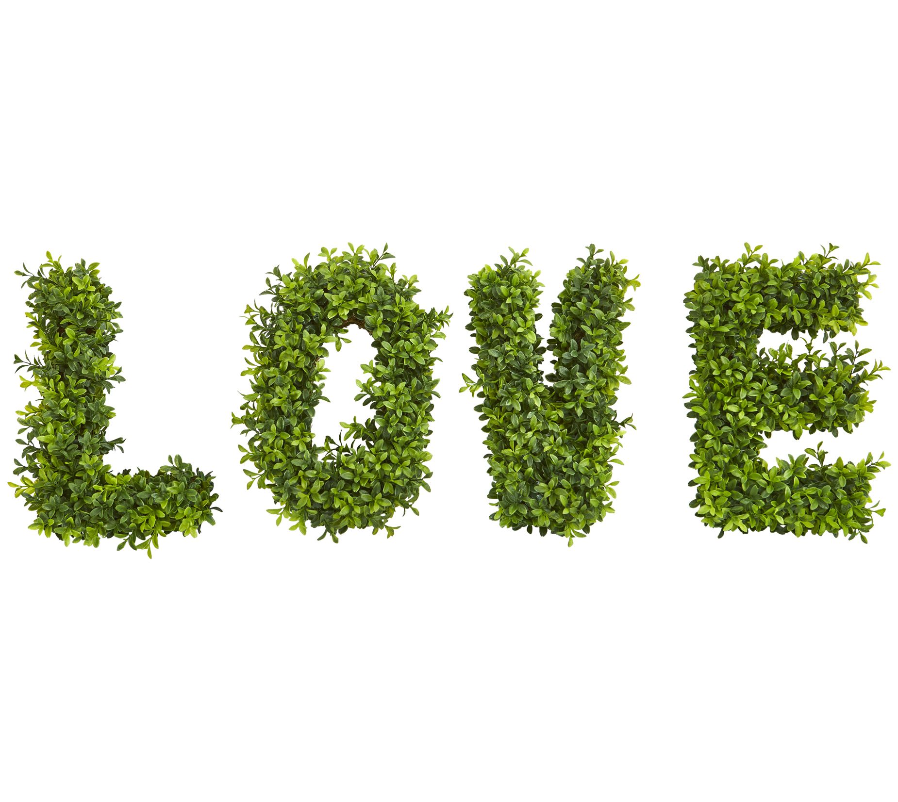 "LOVE" Boxwood Wall Decoration by Nearly Natural