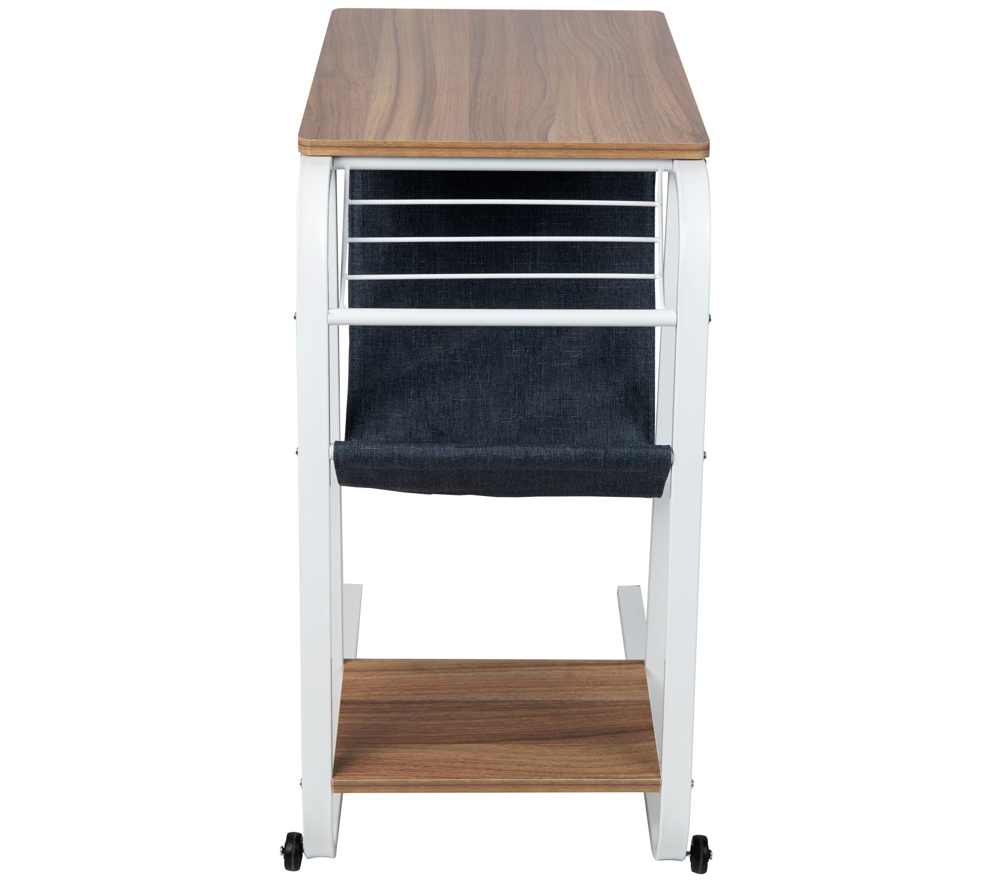 Mind Reader Rolling Couch Side Table End Tablewith Storage