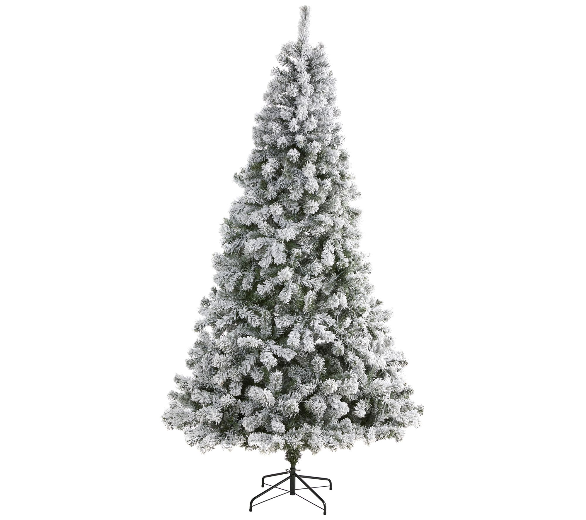 8' Flocked West Virginia Fir Christmas Tree byearly Natural