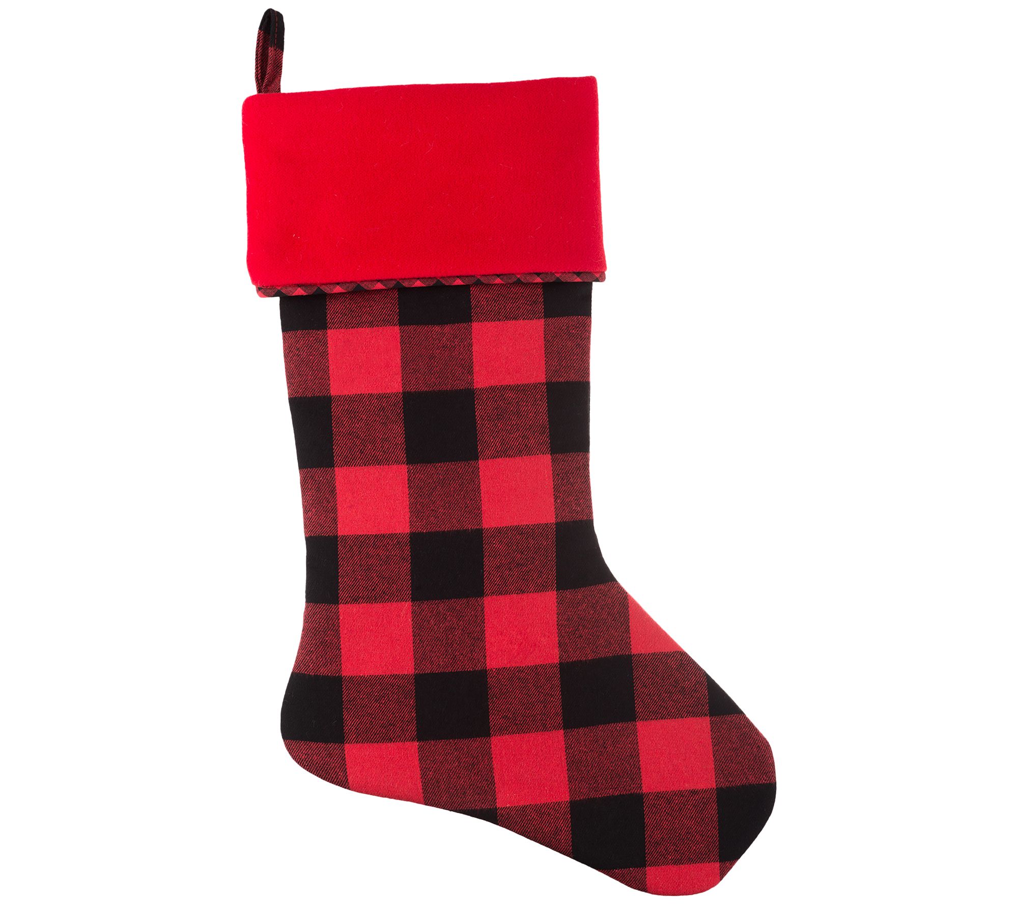 Haute Decor HangRight Buffalo Check 20" Stocking