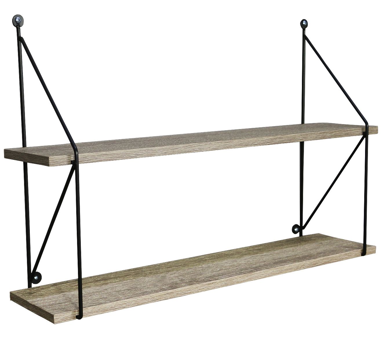 Sorbus 2 Tier Floating Shelves (Grey)