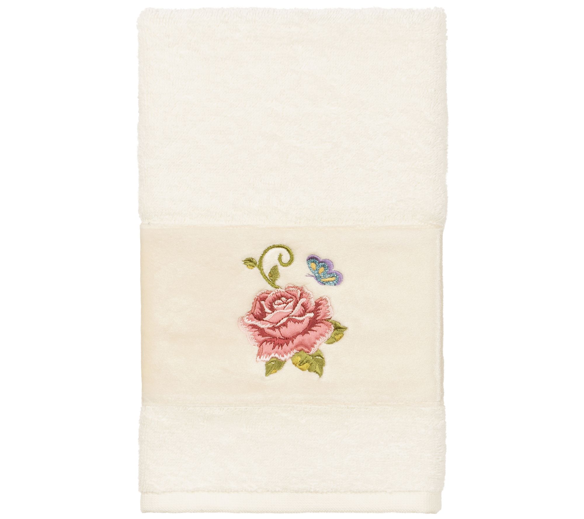 Linum Home Textiles Rebecca Embellished Hand Towel