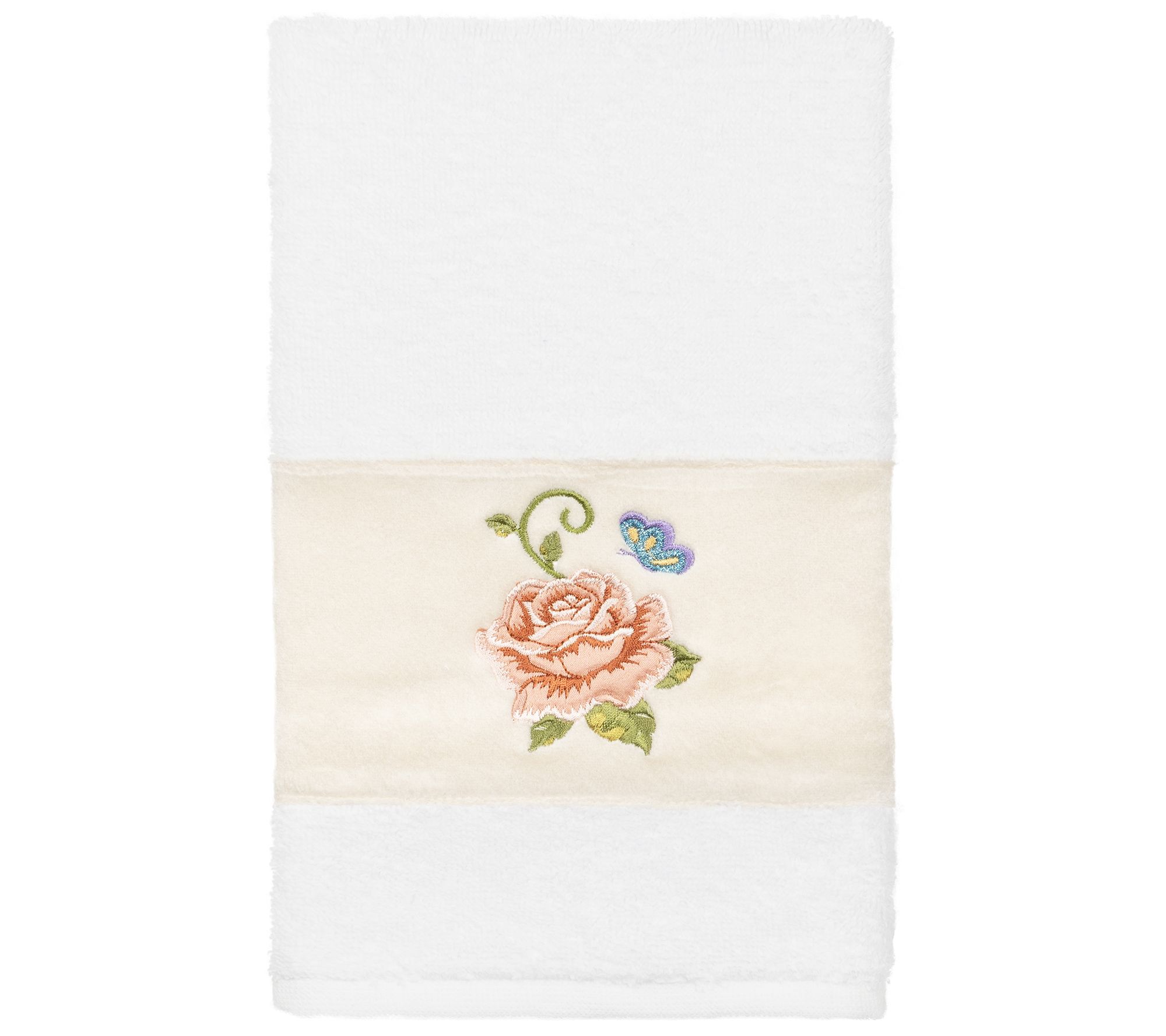 Linum Home Textiles Rebecca Embellished Hand Towel