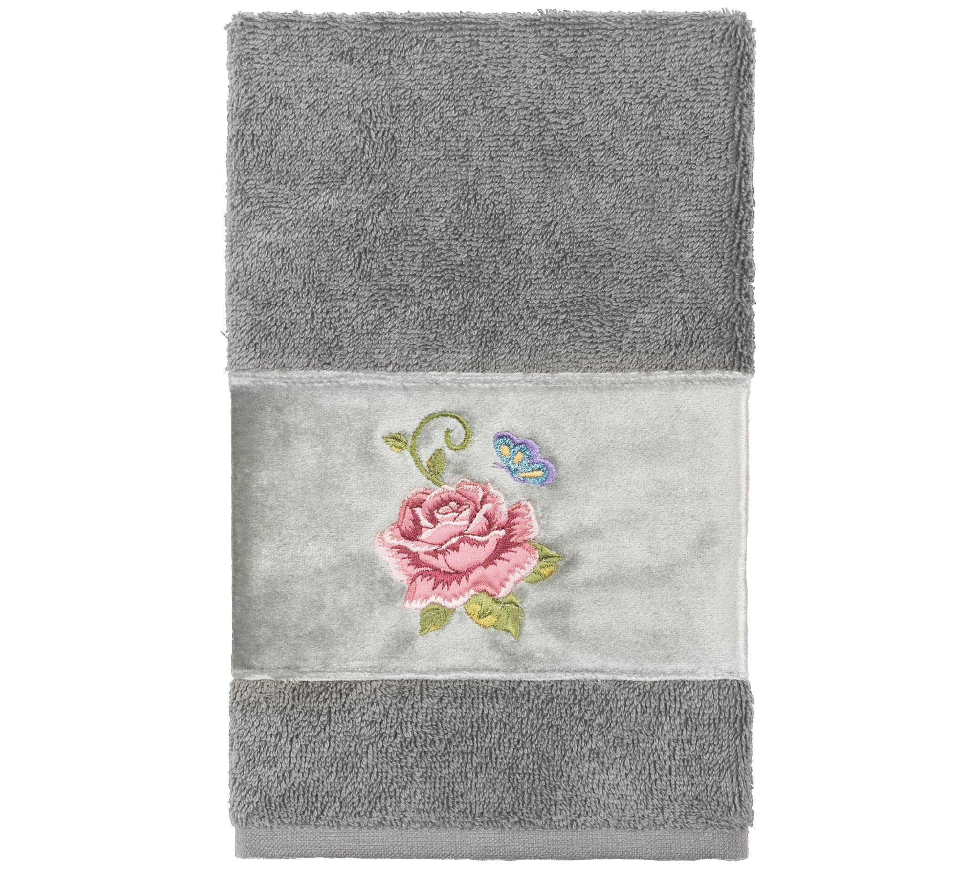 Linum Home Textiles Rebecca Embellished Hand Towel