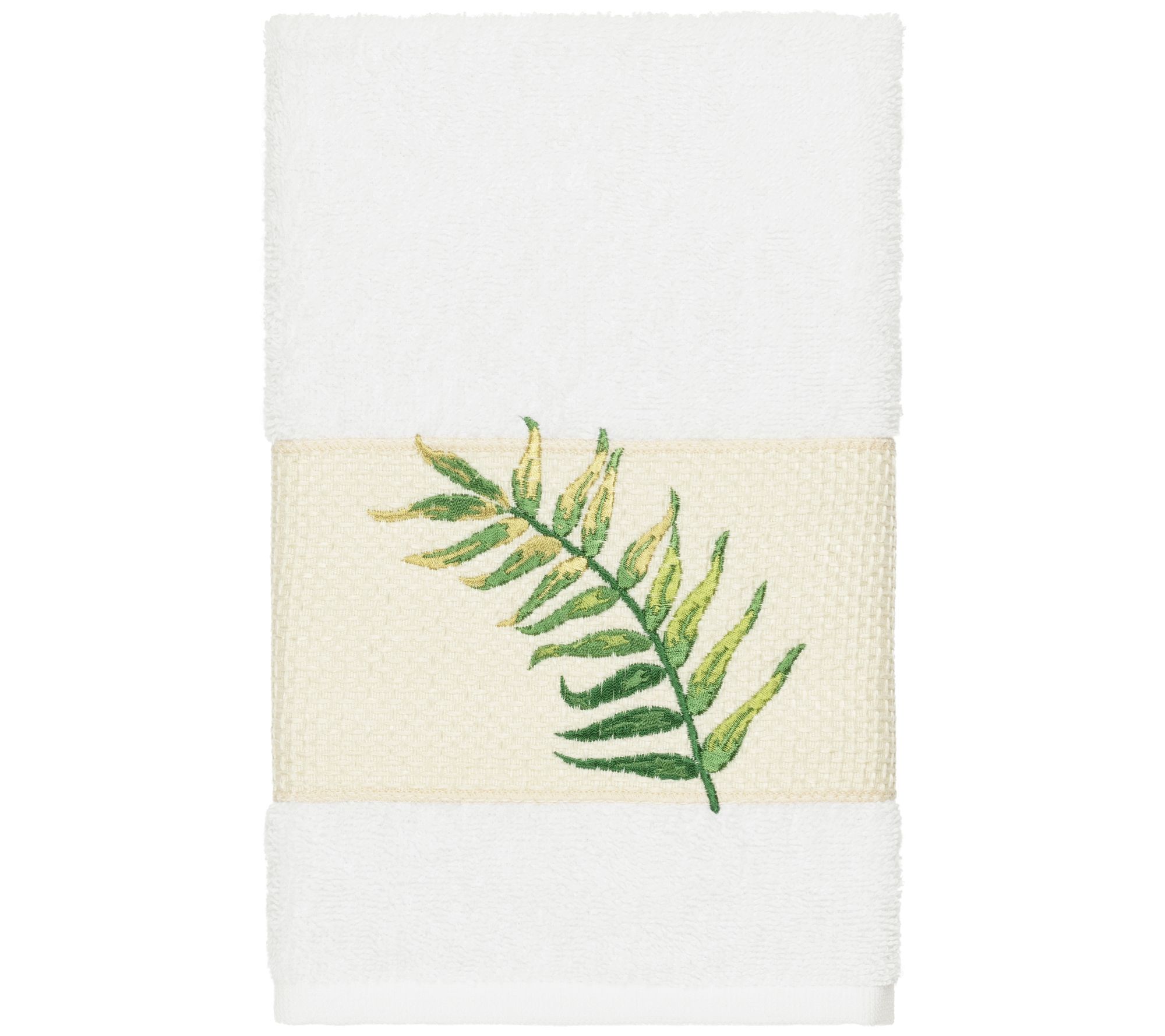 Linum Home Textiles Zoe Embellished Hand Towel