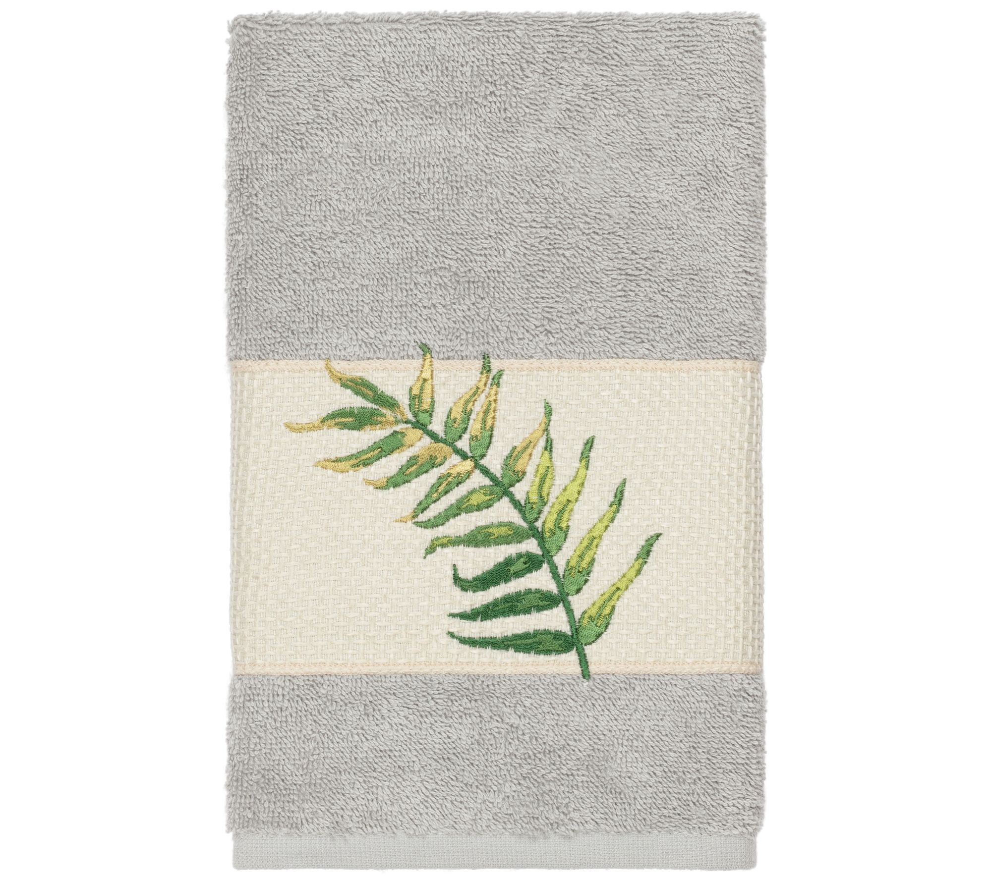 Linum Home Textiles Zoe Embellished Hand Towel