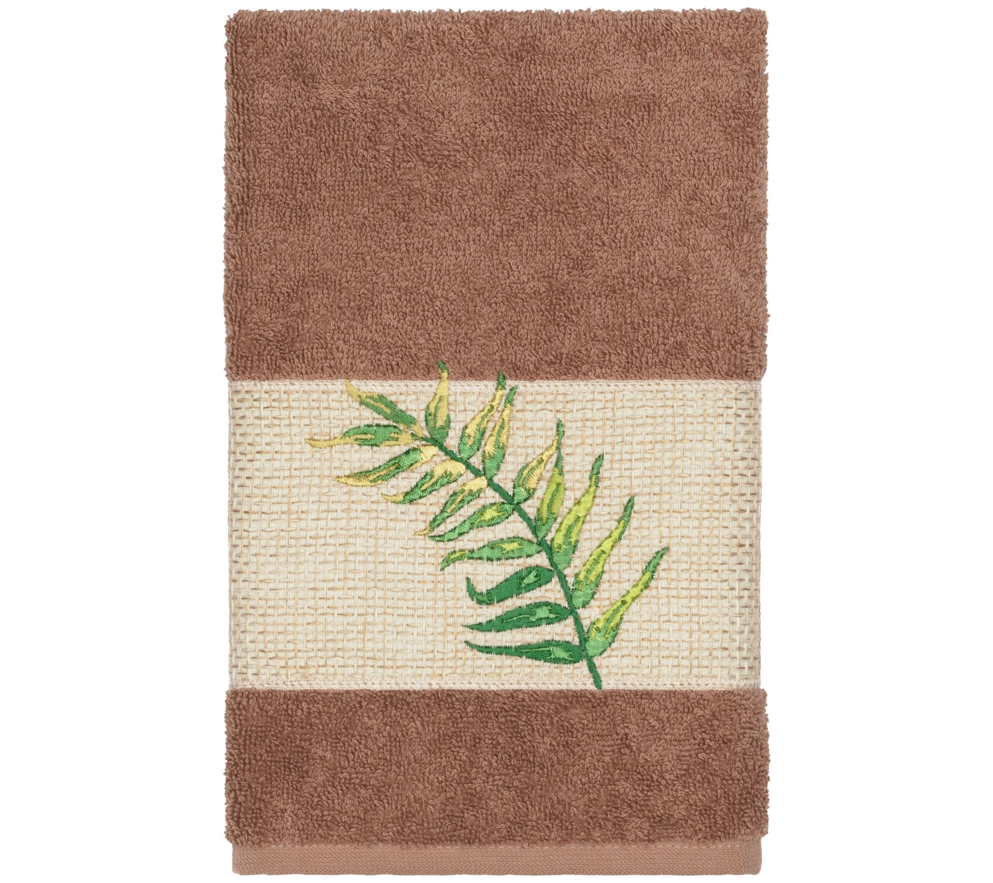 Linum Home Textiles Zoe Embellished Hand Towel