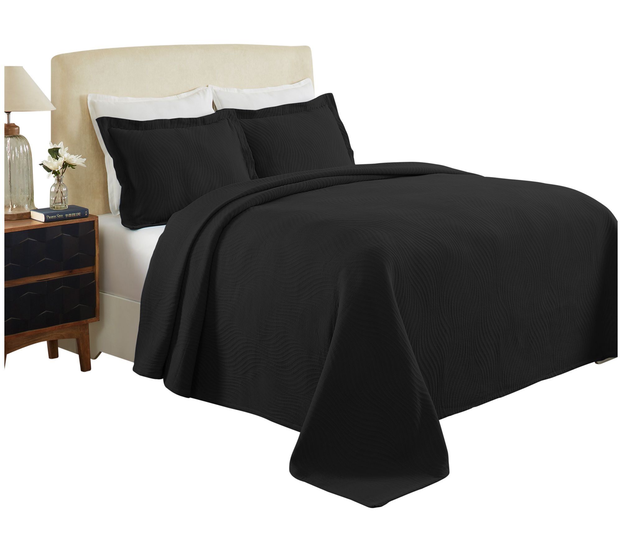 Superior Cotton 2-Piece Jacquard Matelasse TwinBedspread Set