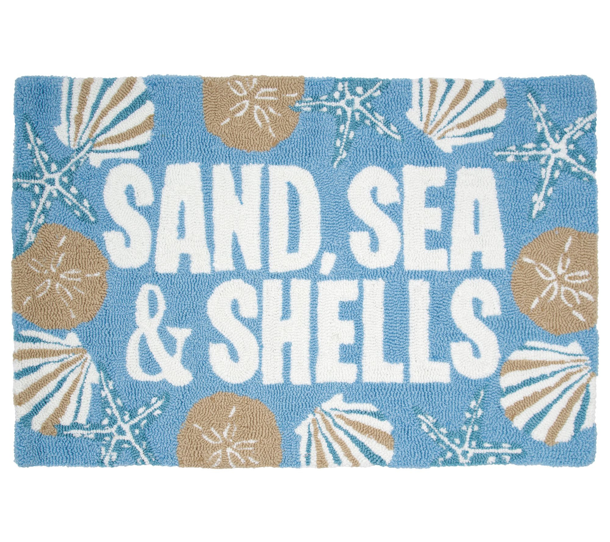 2' x 3' Sand Sea & Shells Rug by Valerie