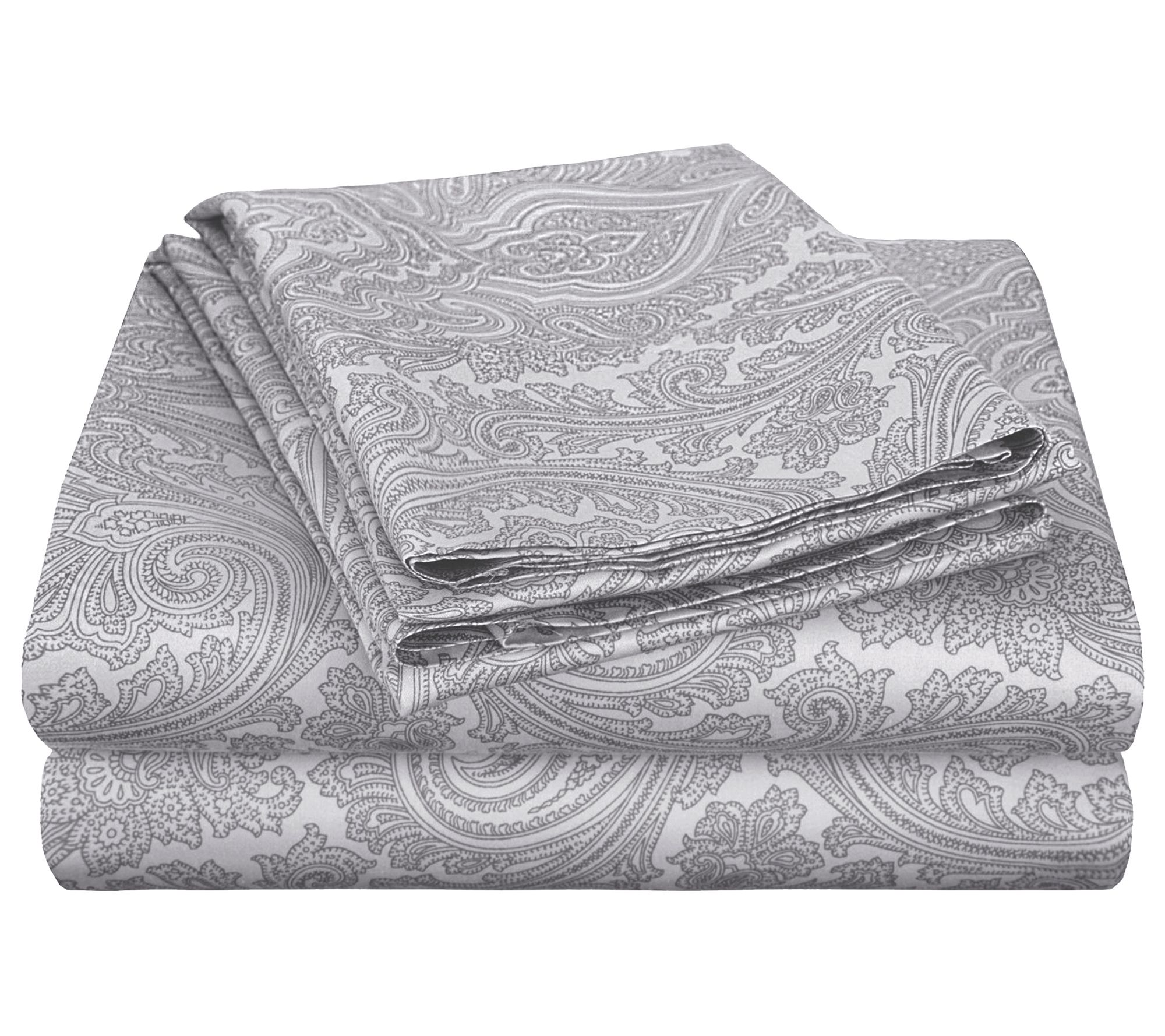Superior Paisley 600-Thread Count CottonBlend Sheet Set, Queen