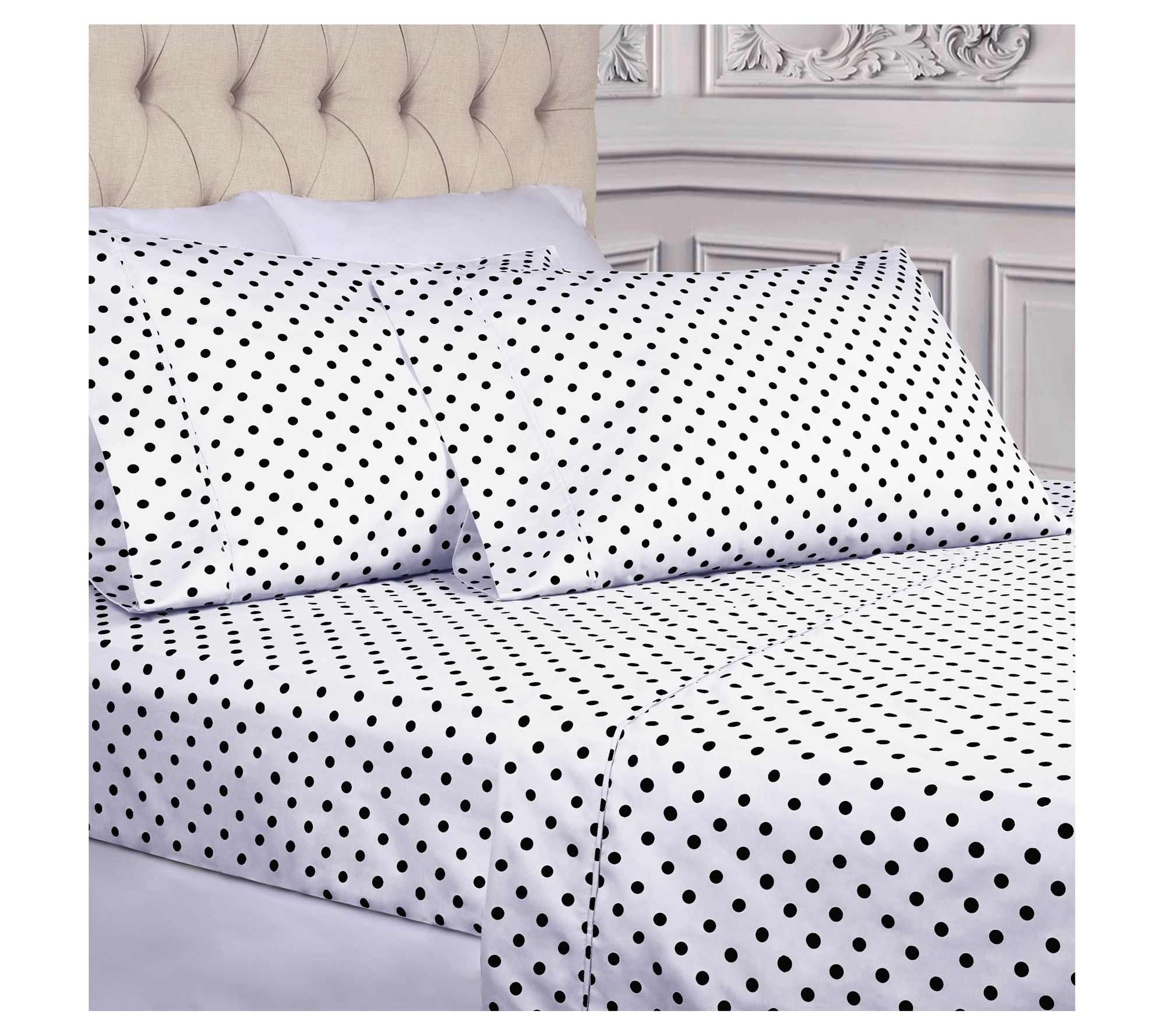 Superior 600 ThreadCount CottonBlend Polka DotXL