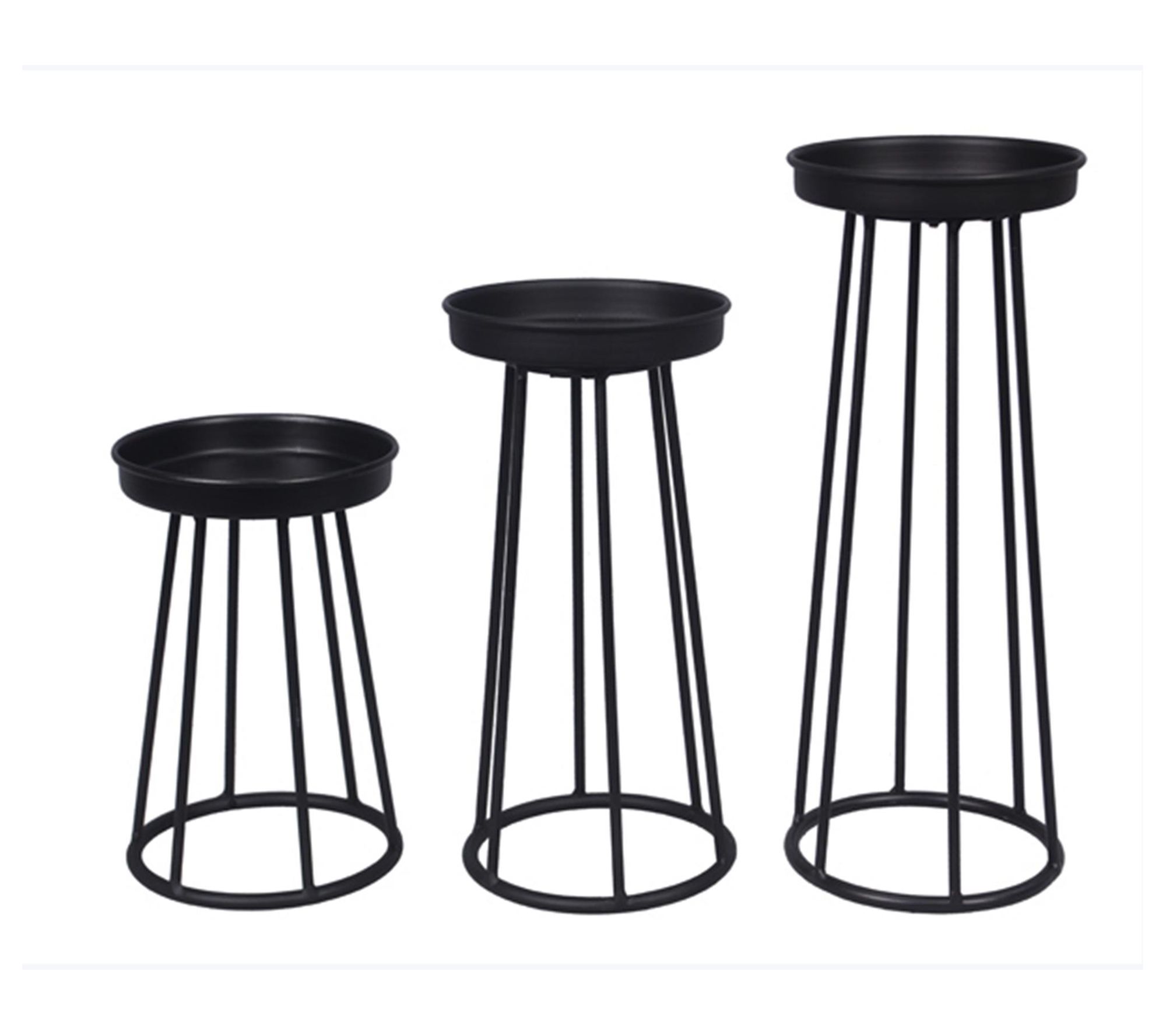 Young's Metal Candle Holder, Set of 3