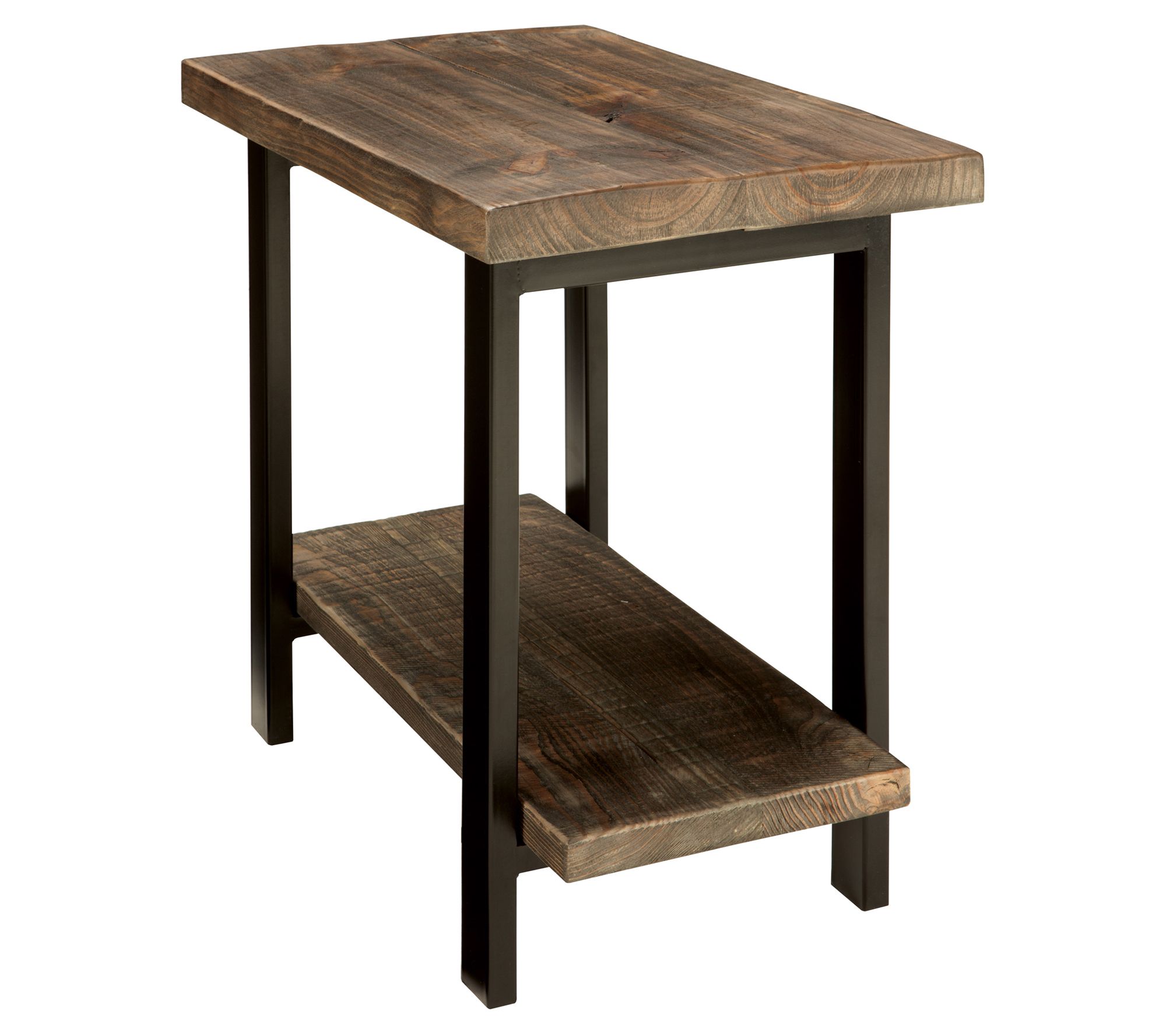 Alaterre Furnit ure Pomona Meta l and Wood End Table